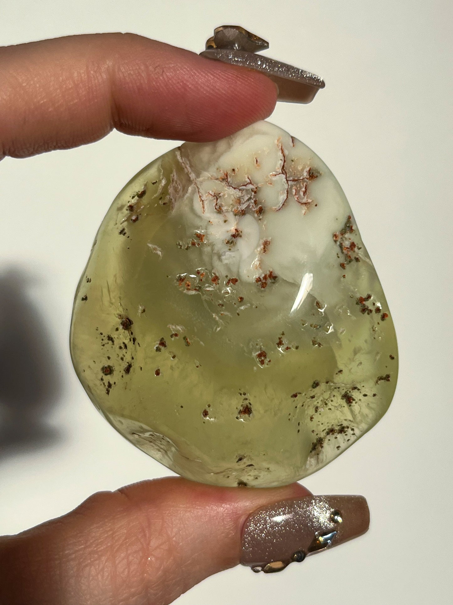 AA Grade Australian Prehnite & Natrolite Polished Freeform #F