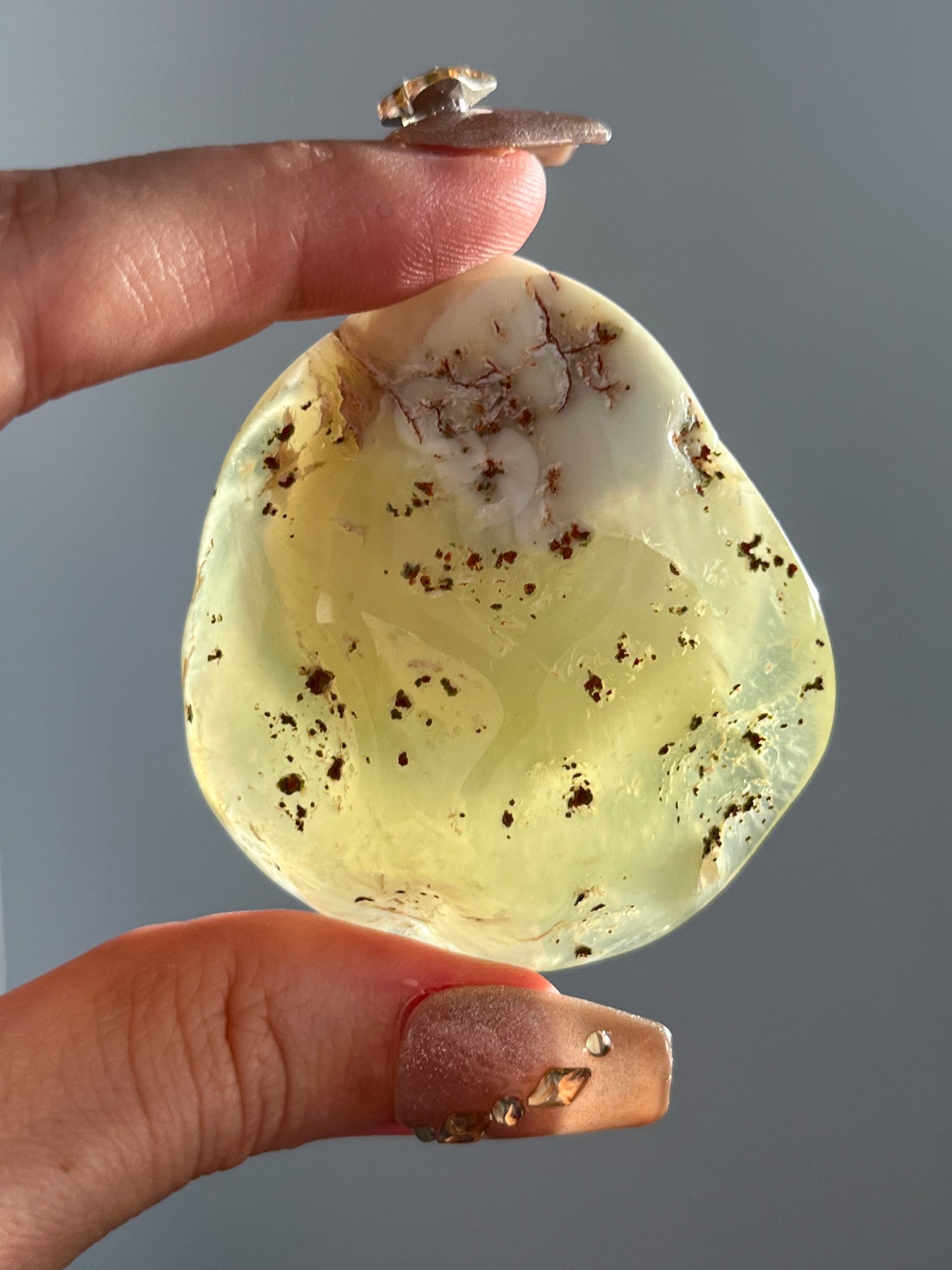 AA Grade Australian Prehnite & Natrolite Polished Freeform #F