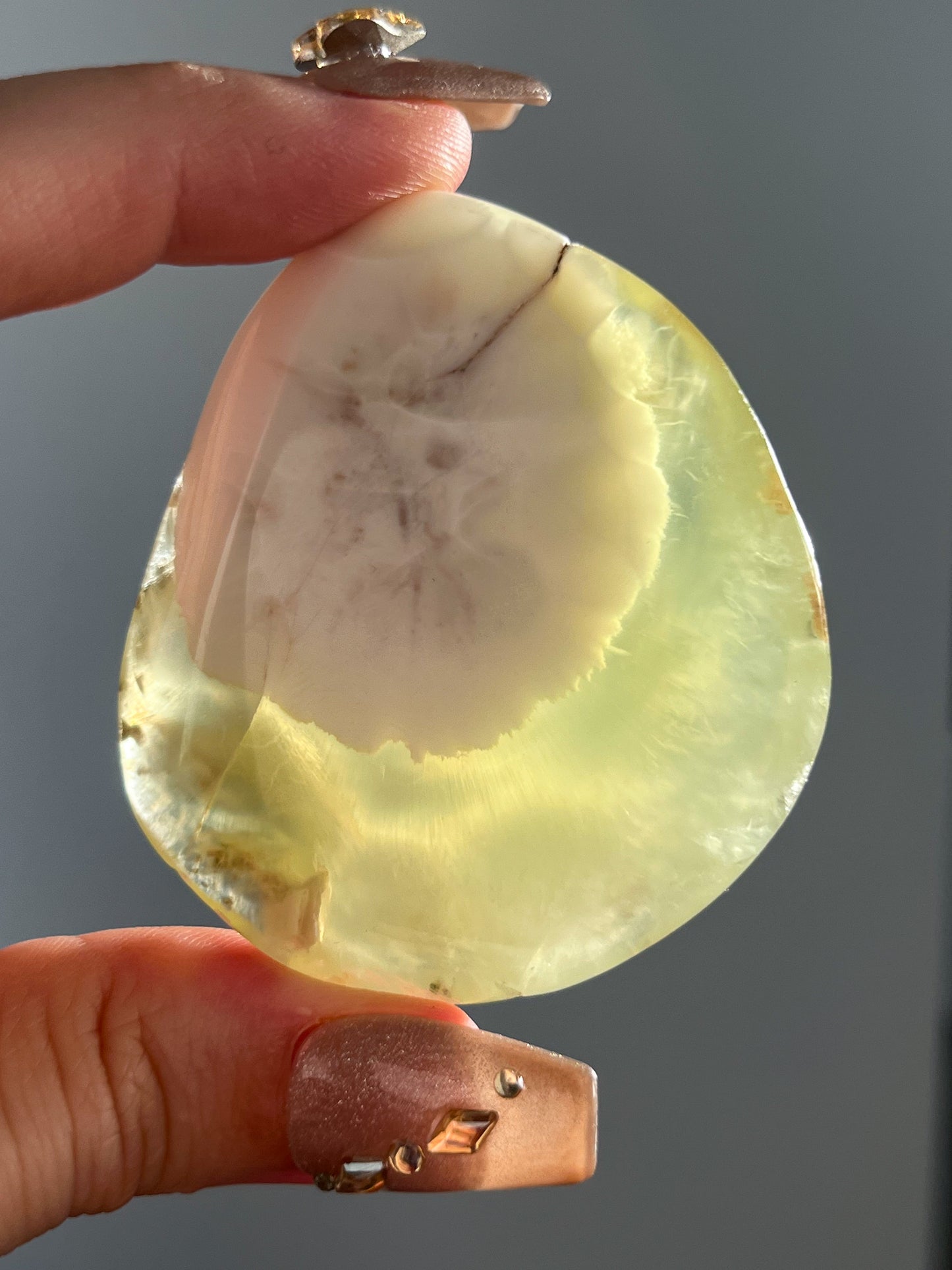AA Grade Australian Prehnite & Natrolite Polished Freeform #F