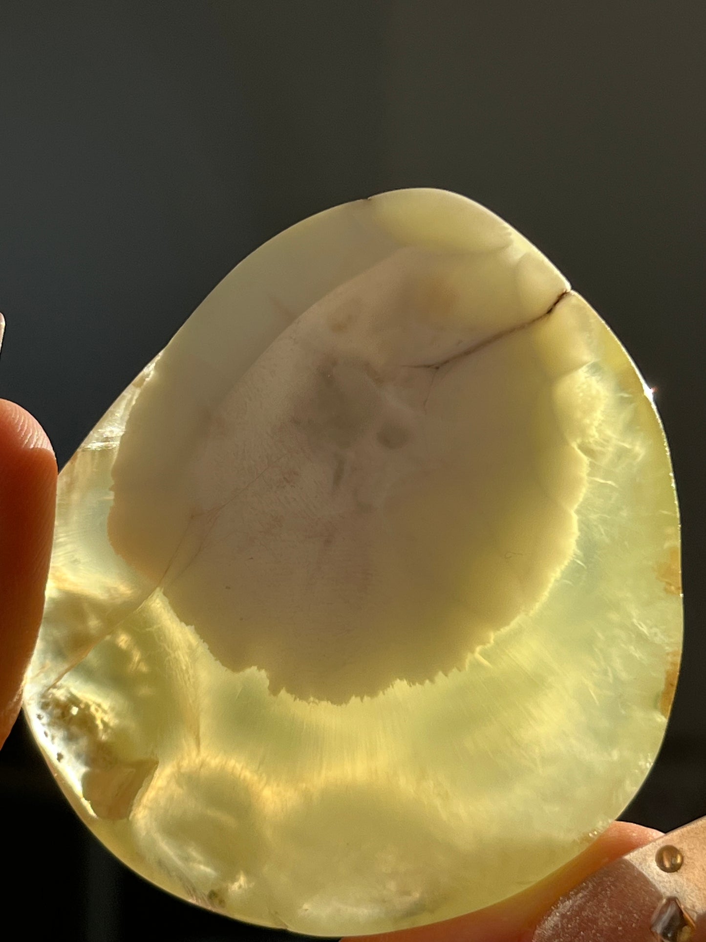 AA Grade Australian Prehnite with Natrolite Polished Freeform C