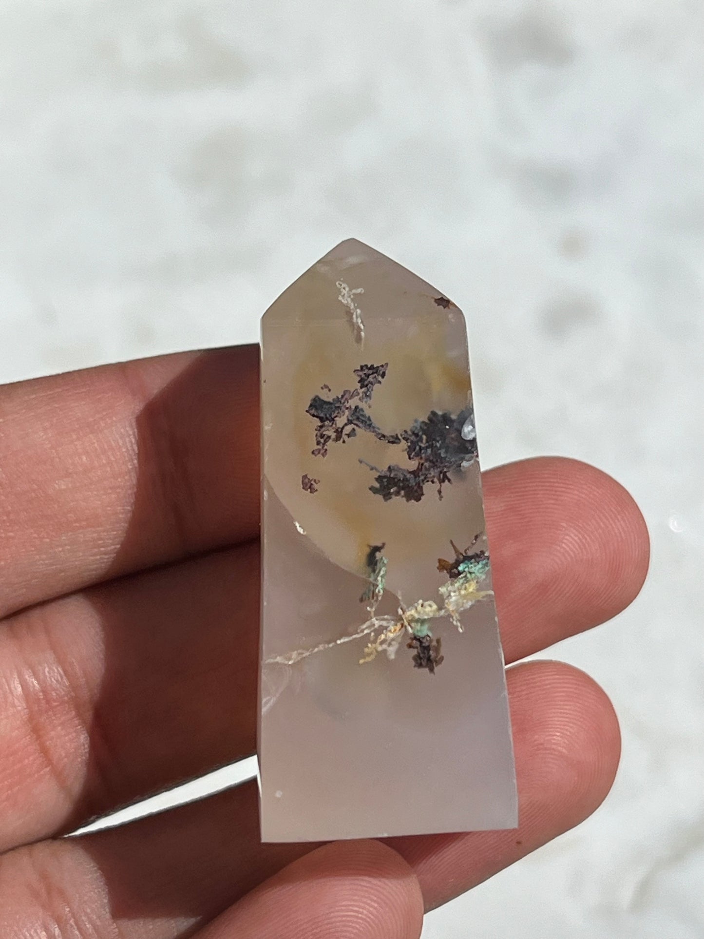 One-of-a-Kind Native Copper & Chrysocolla in Chalcedony Tower (You Choose)