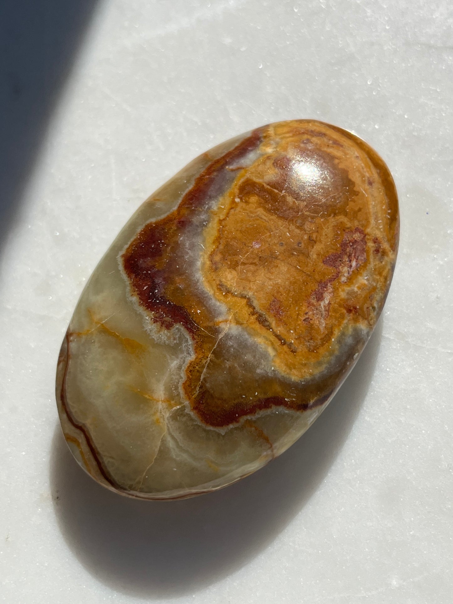 Pakistani Green Onyx Palmstone