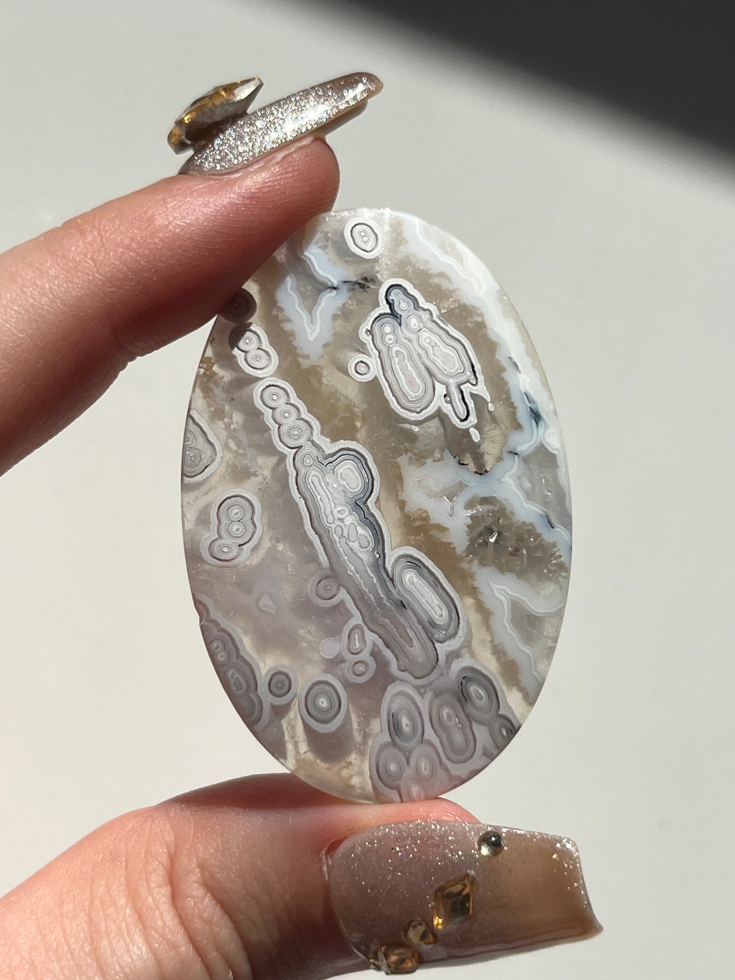 A Grade Orbicular Nebula Agate Cabochon (You Choose)