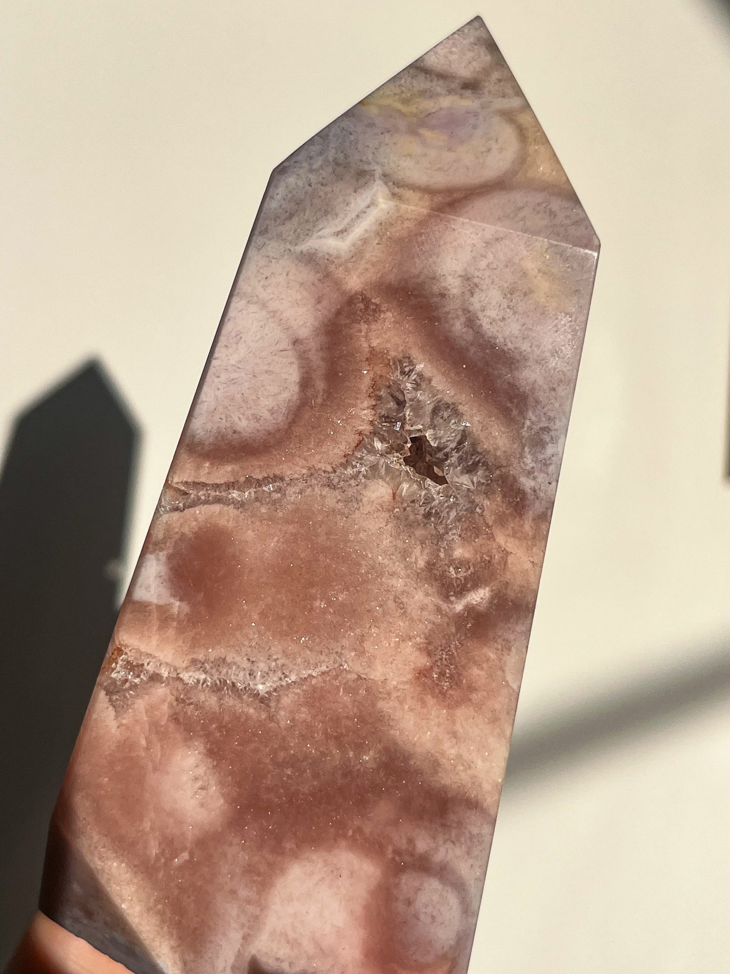 A Grade Pink Amethyst Tower #S