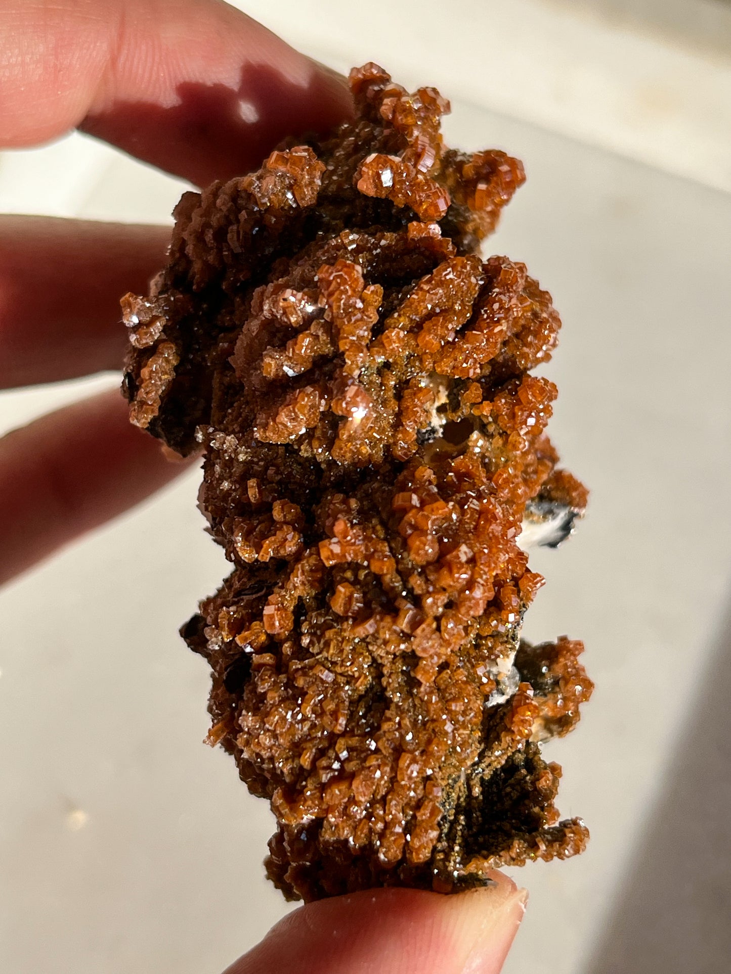 A Grade Vanadinite on Barite Specimen #C