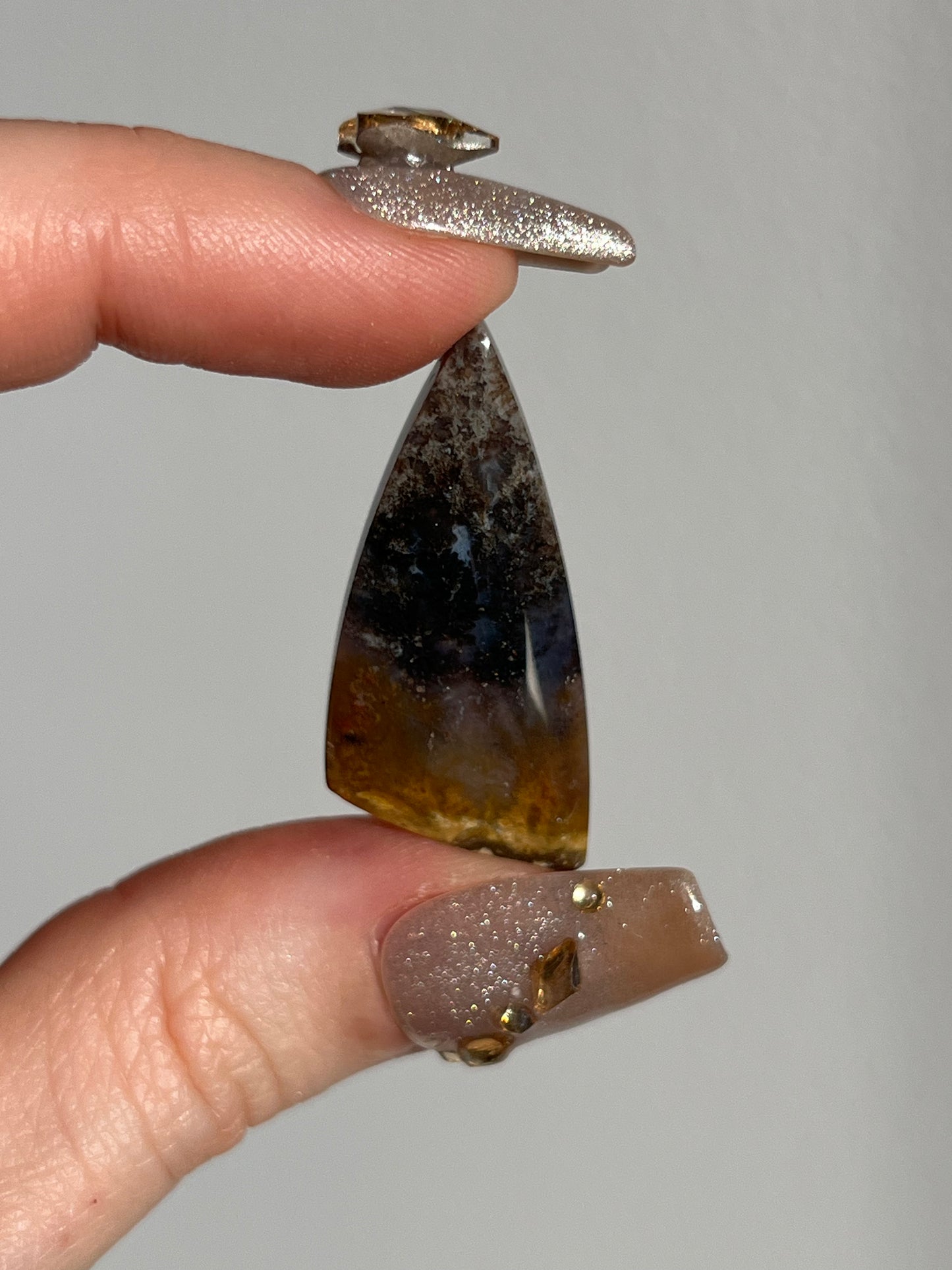 Petrified Wood and Marcasite Mixed Shape Cabochon (You Choose)