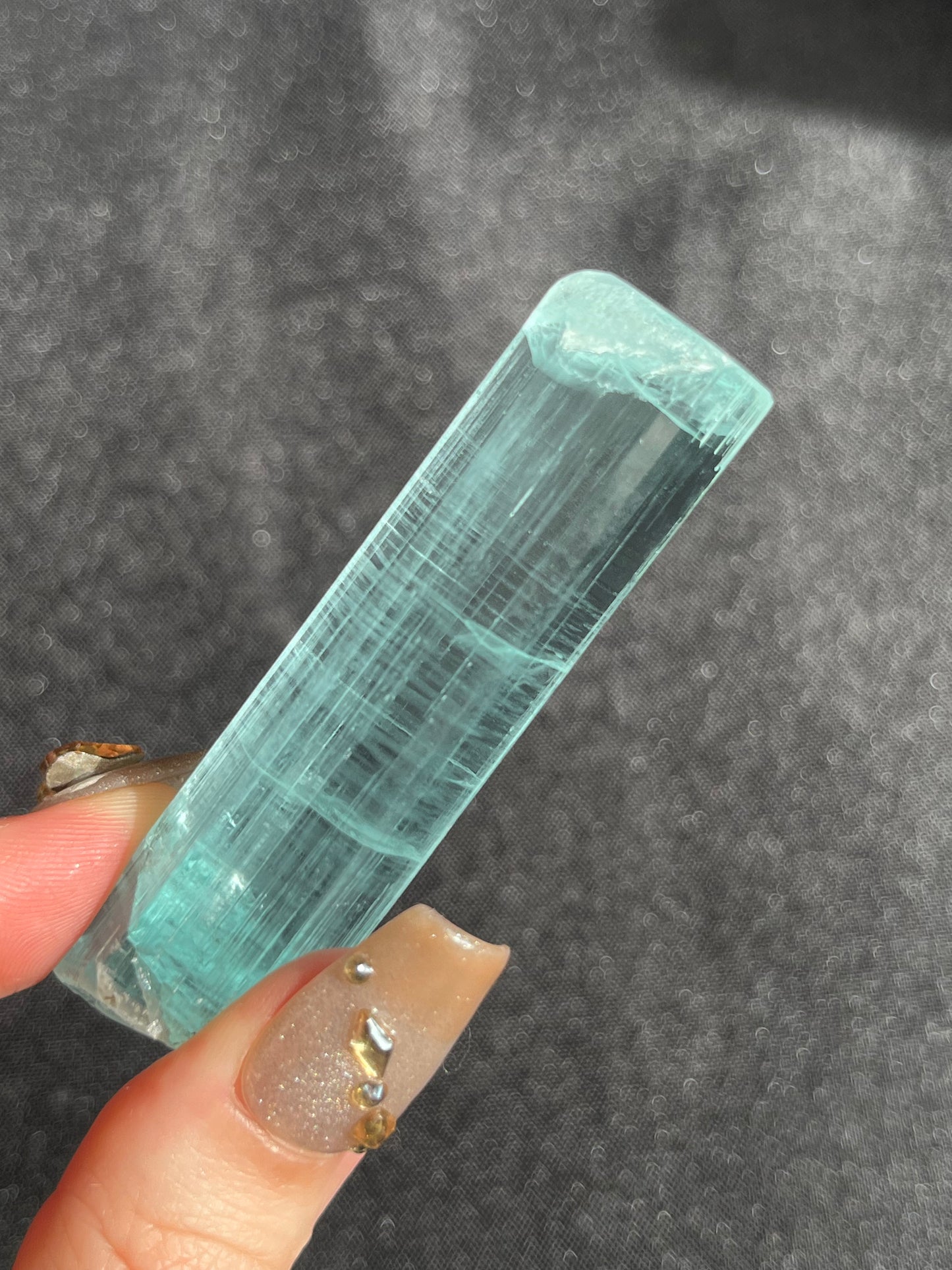 'Chanan' Aquamarine Specimen with Fingerprint Pattern in Termination C (Collector’s Choice)