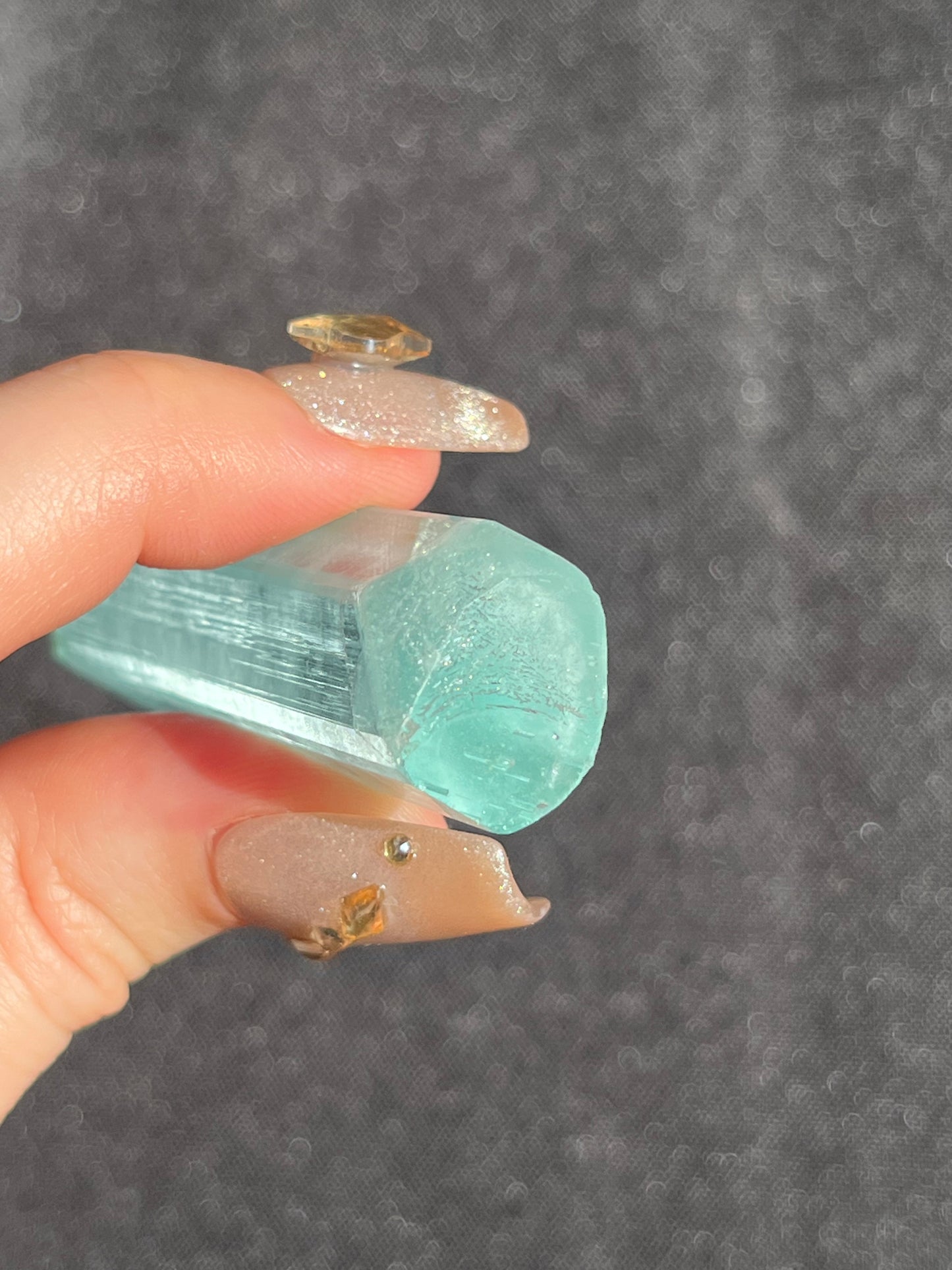 'Chanan' Aquamarine Specimen with Fingerprint Pattern in Termination C (Collector’s Choice)