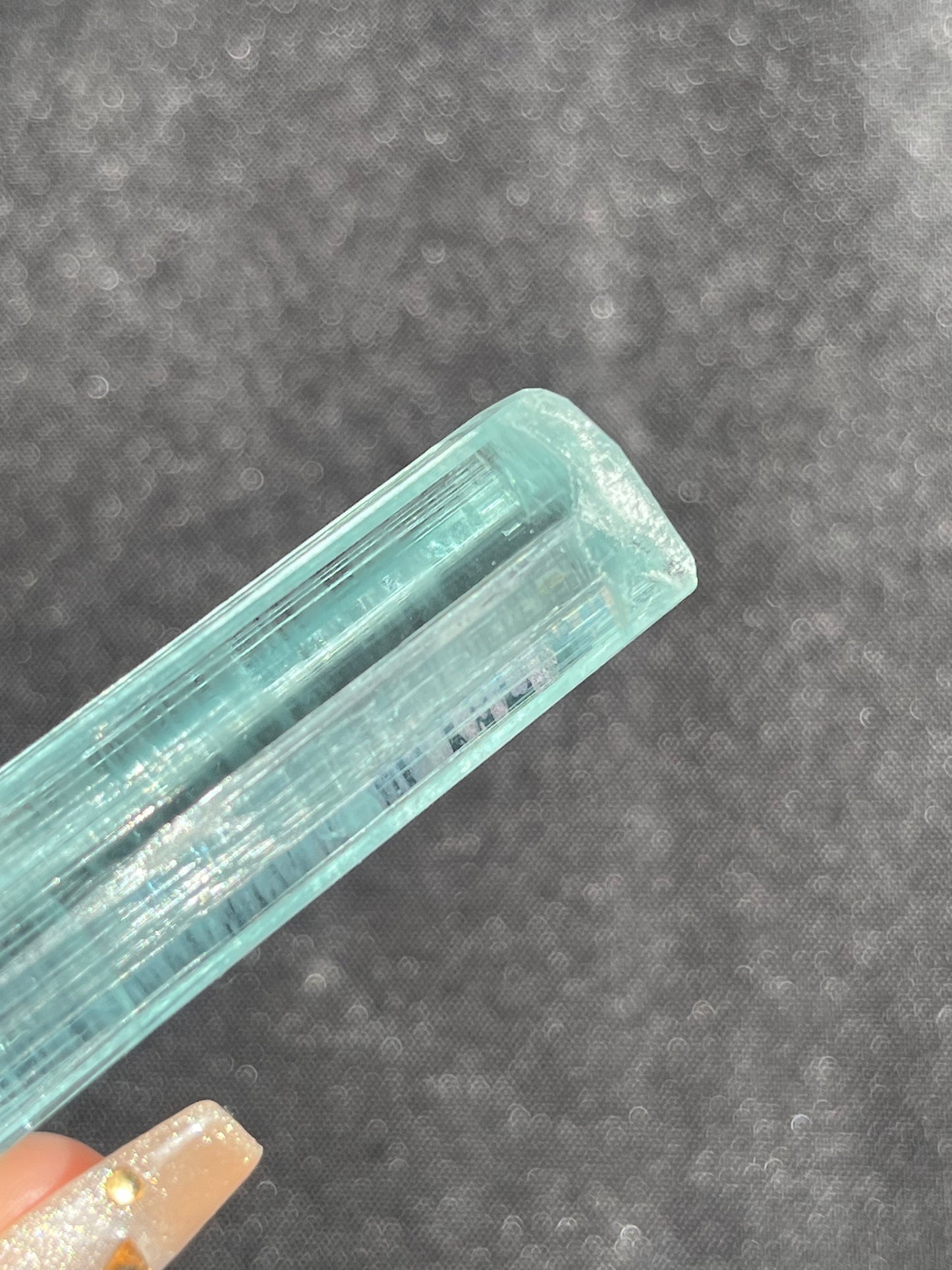 'Chanan' Aquamarine Specimen with Fingerprint Pattern in Termination C (Collector’s Choice)