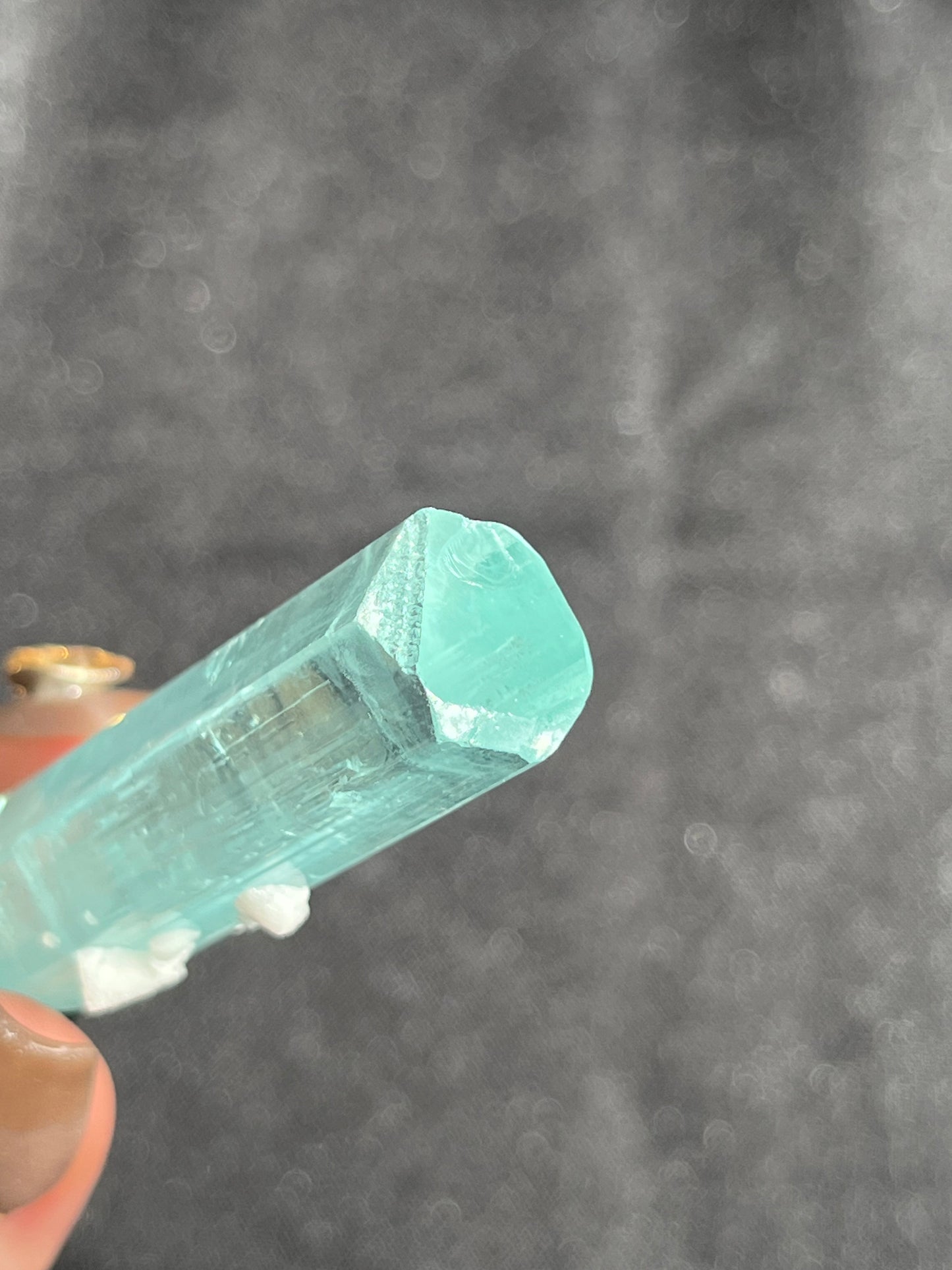 “Kali” Aquamarine with Feldspar, Schorl Black Tourmaline and Spessartine Garnet Specimen D (Collector’s Choice)