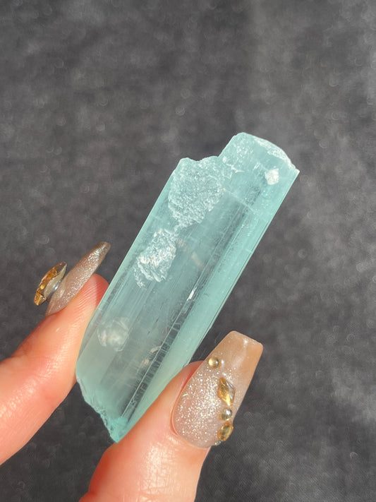 Aquamarine with Etched Termination Specimen J
