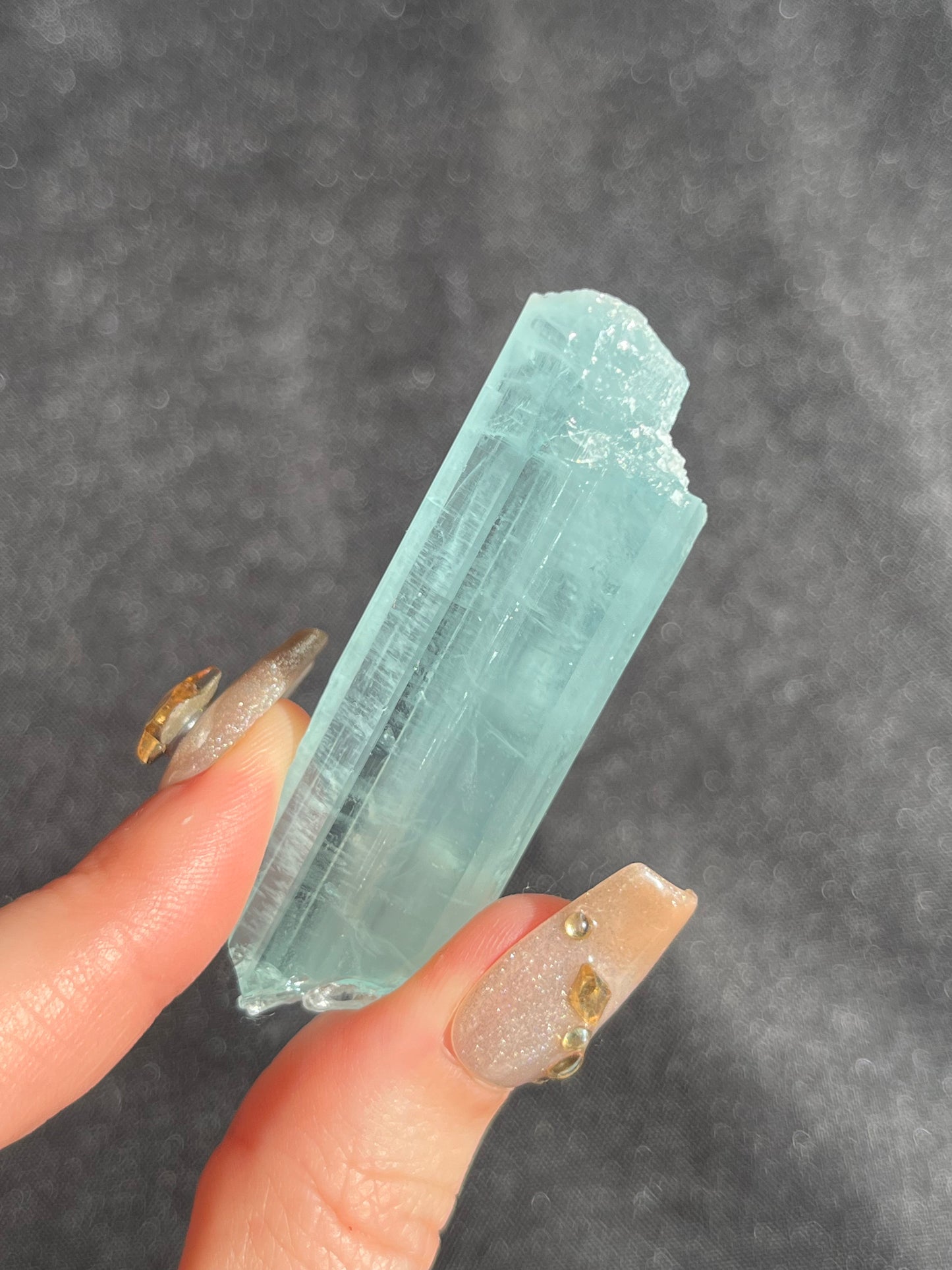 Aquamarine with Etched Termination Specimen J
