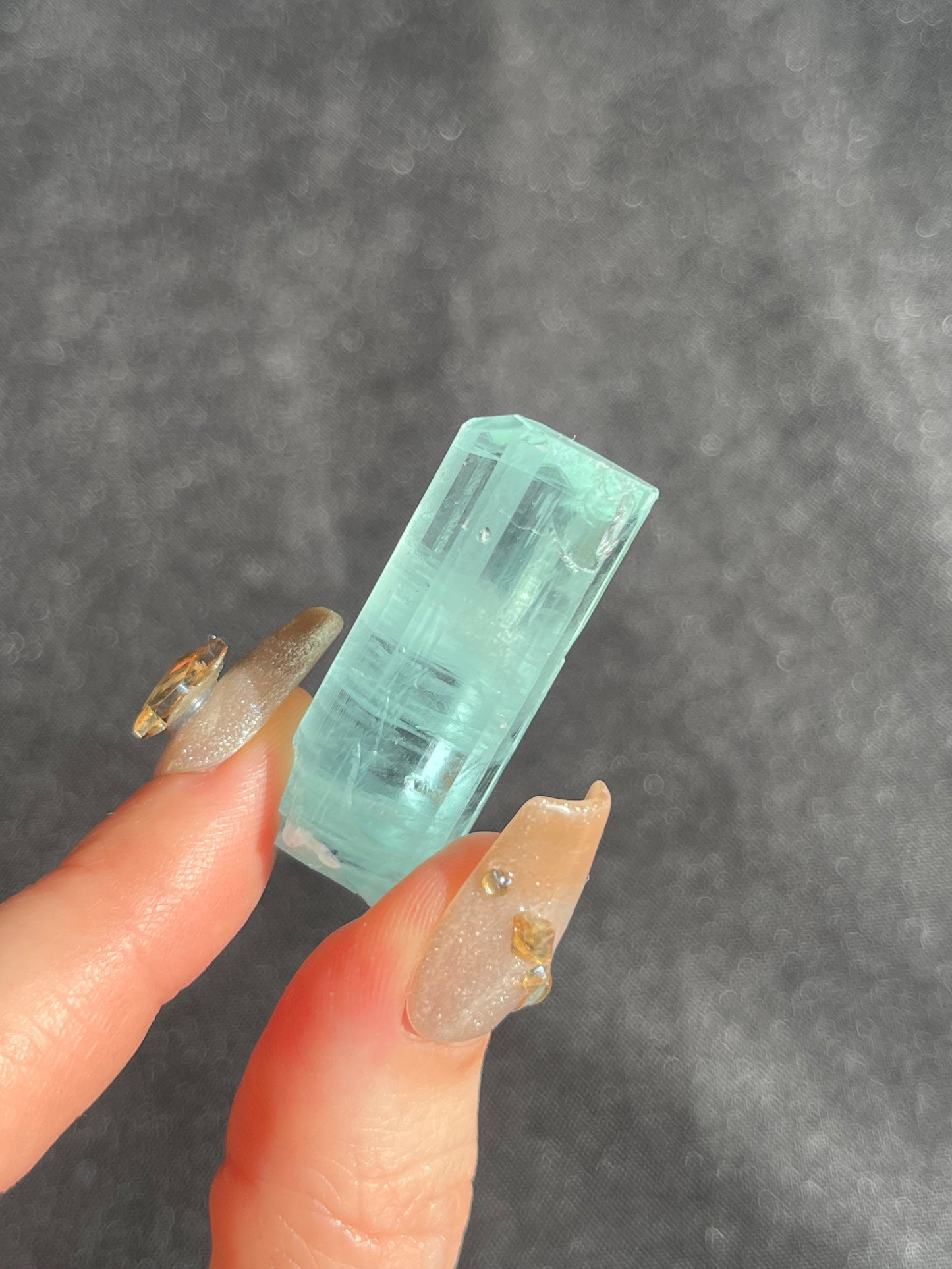 Aquamarine Specimen with Natural Faceted Termination N