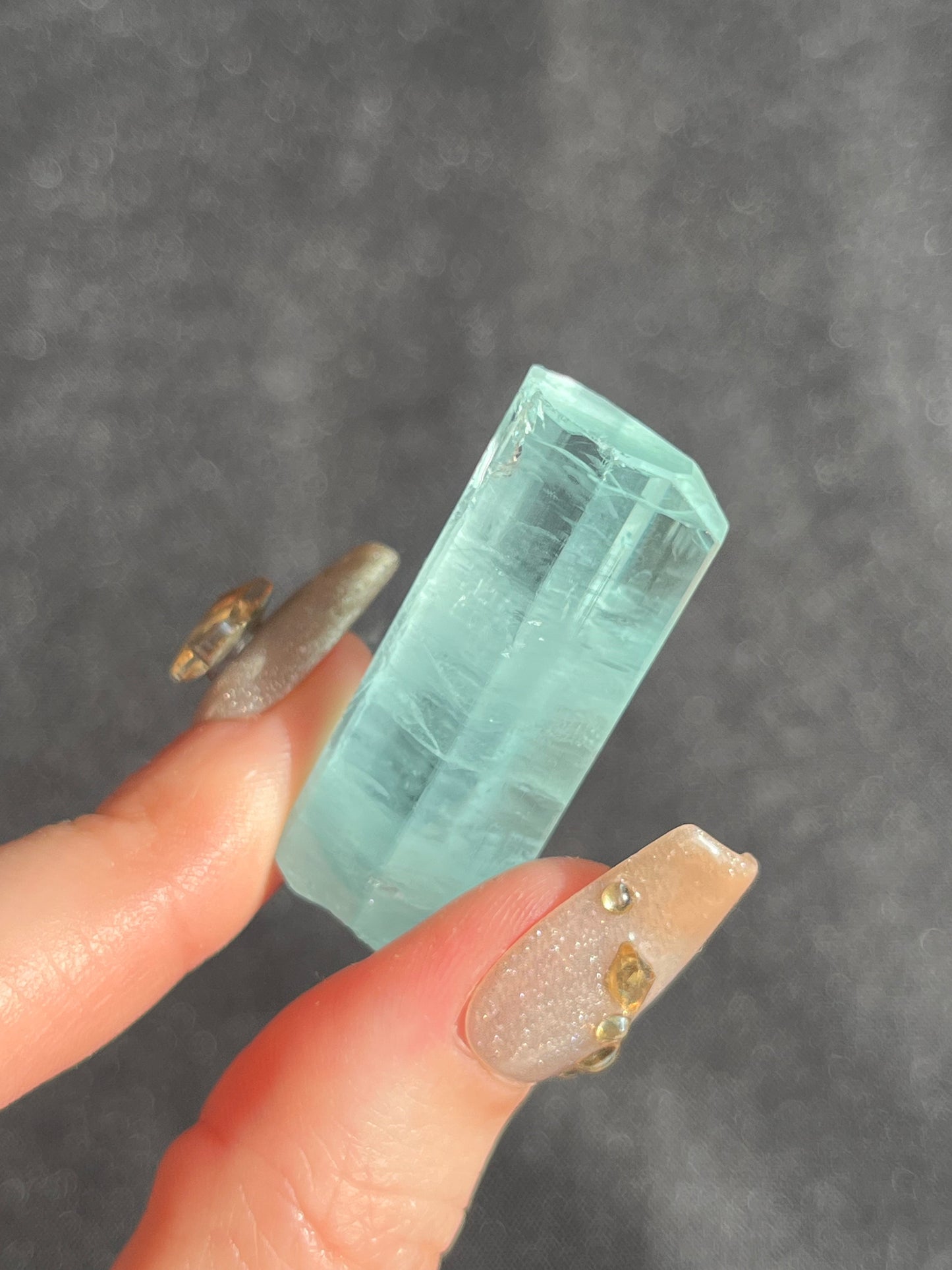 Aquamarine Specimen with Natural Faceted Termination N