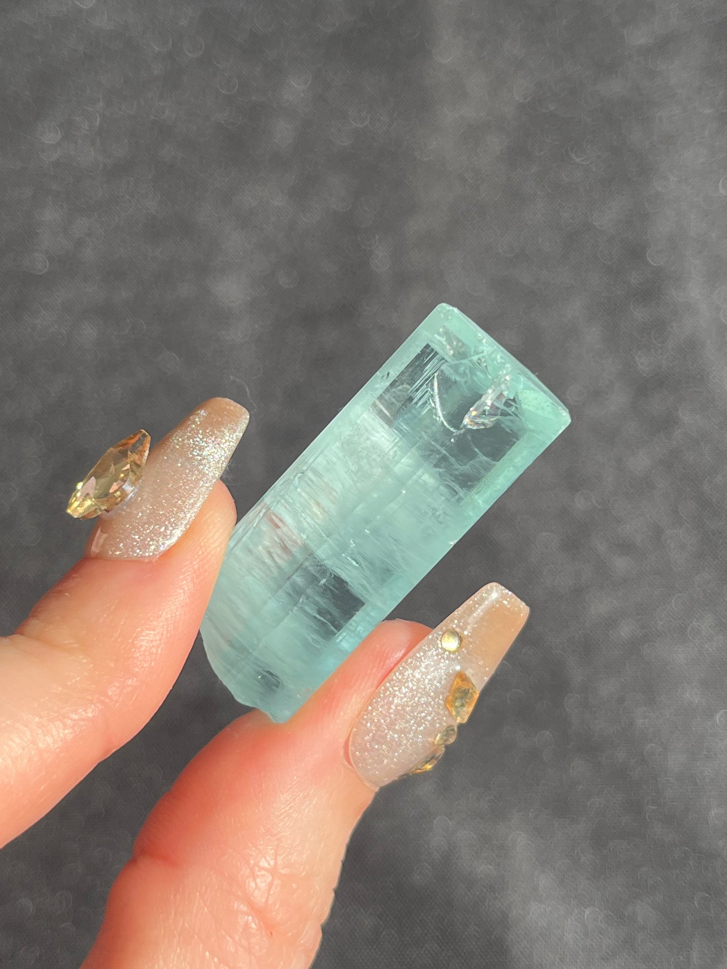 Aquamarine Specimen with Natural Faceted Termination N