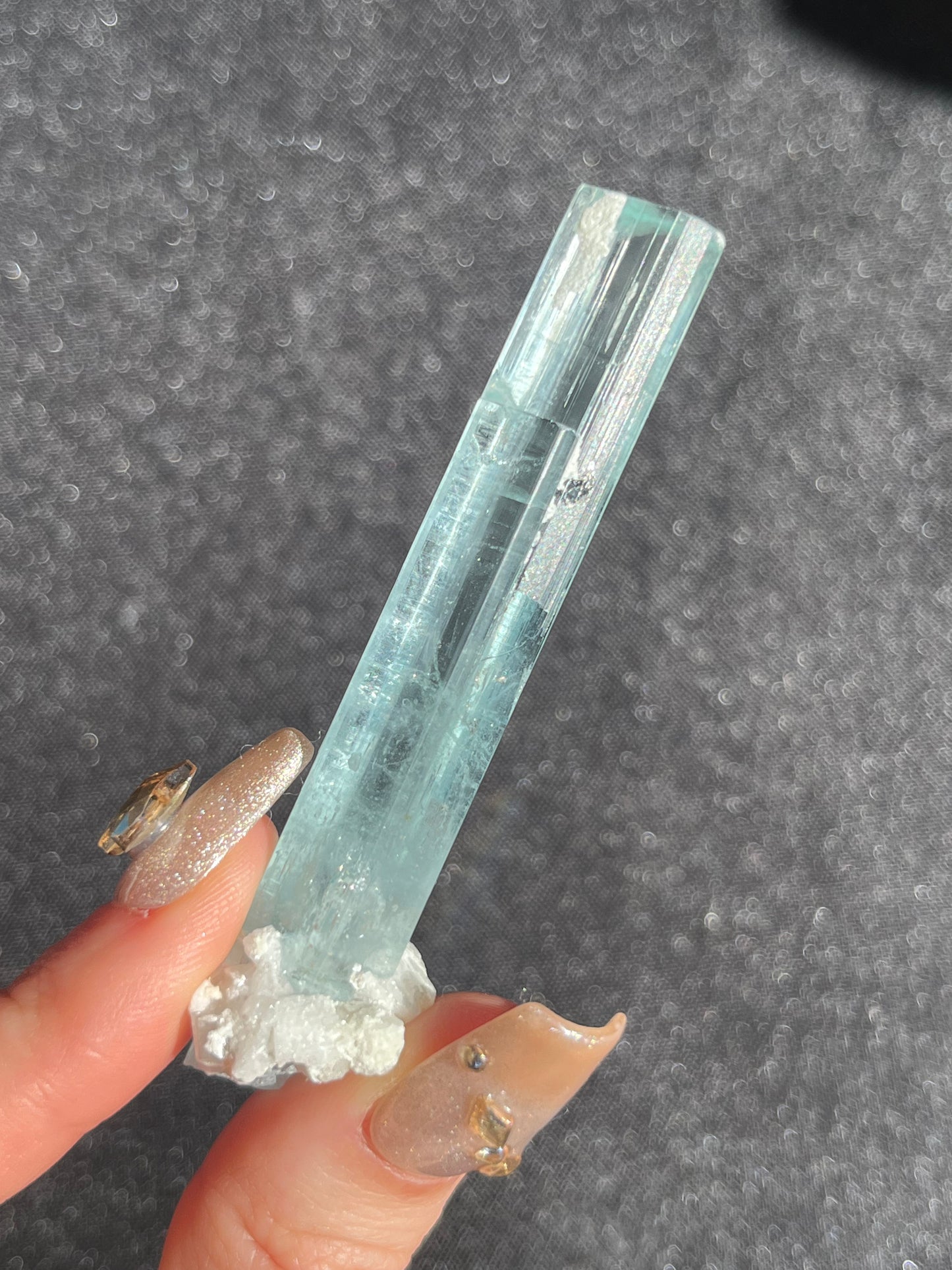 Aquamarine with Feldspar and Muscovite Specimen Q
