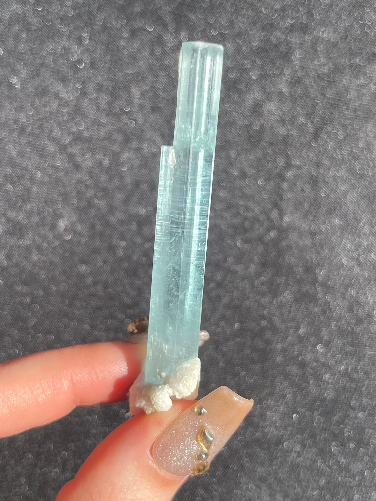 Aquamarine with Feldspar and Muscovite Specimen Q
