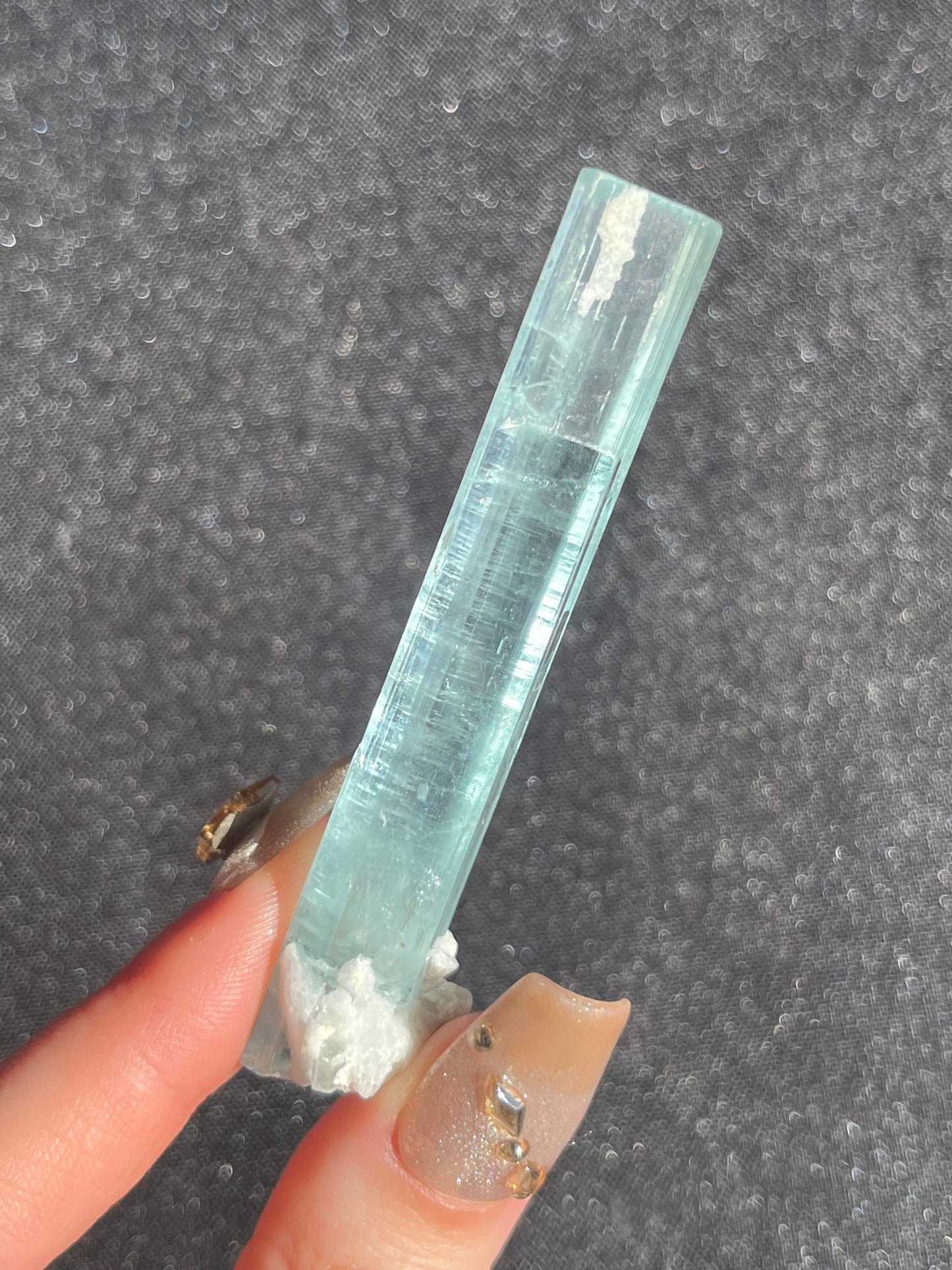 Aquamarine with Feldspar and Muscovite Specimen Q