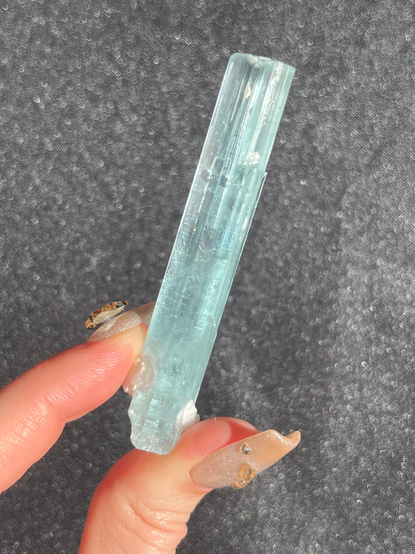 Aquamarine with Feldspar and Muscovite Specimen Q