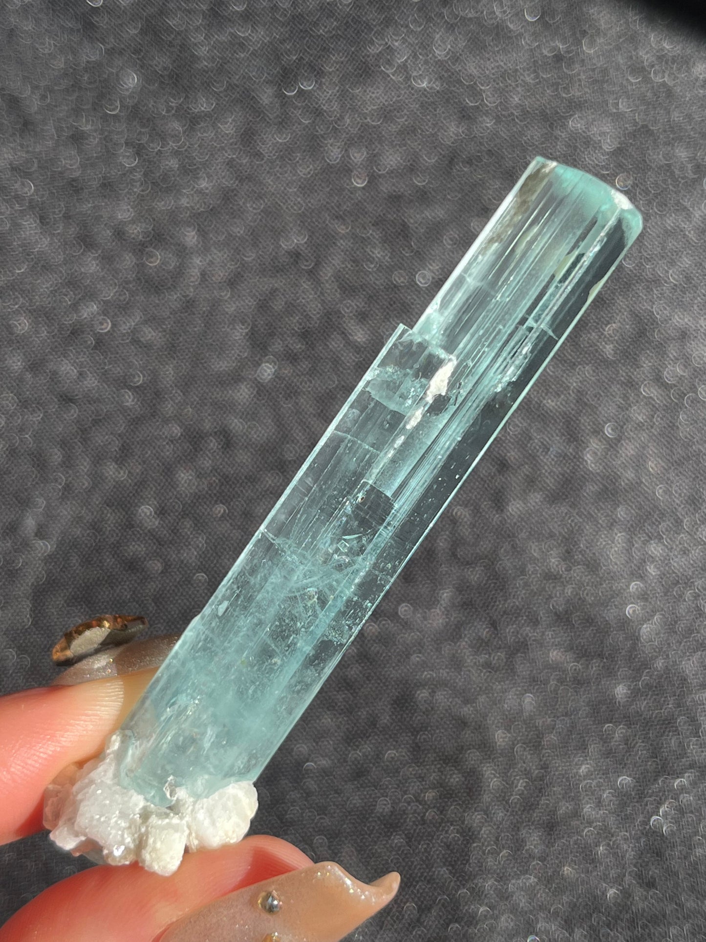 Aquamarine with Feldspar and Muscovite Specimen Q