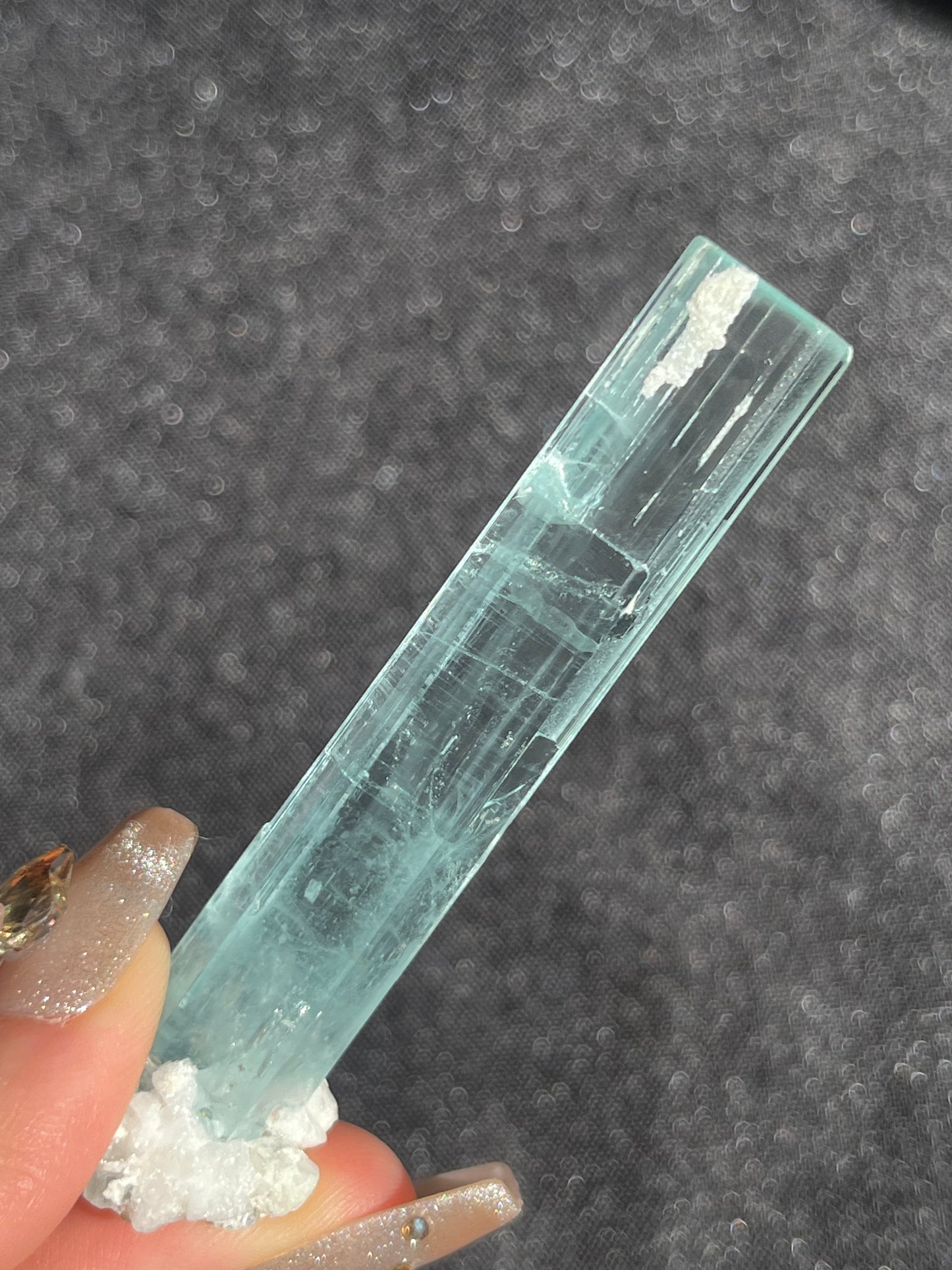 Aquamarine with Feldspar and Muscovite Specimen Q