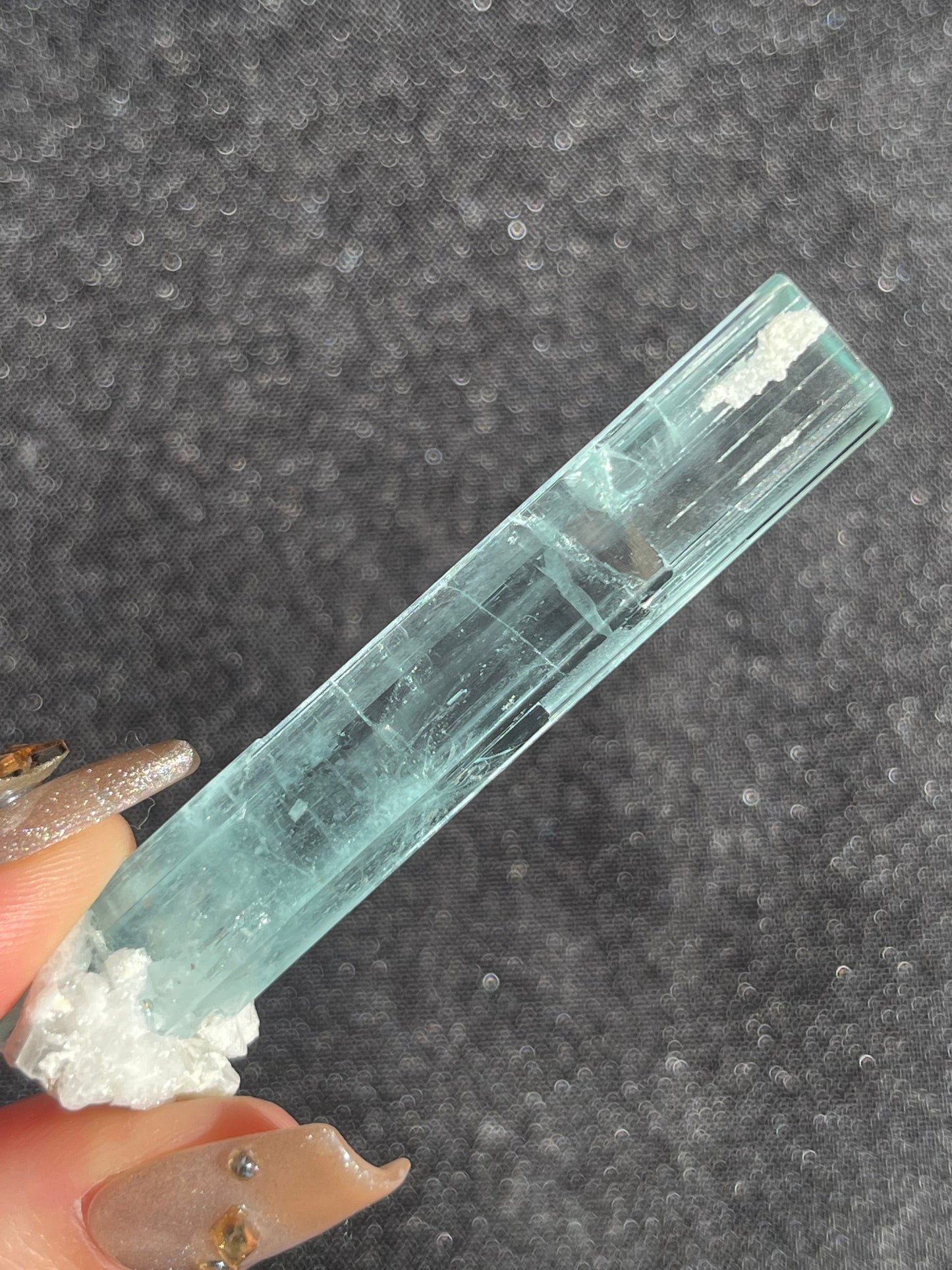 Aquamarine with Feldspar and Muscovite Specimen Q