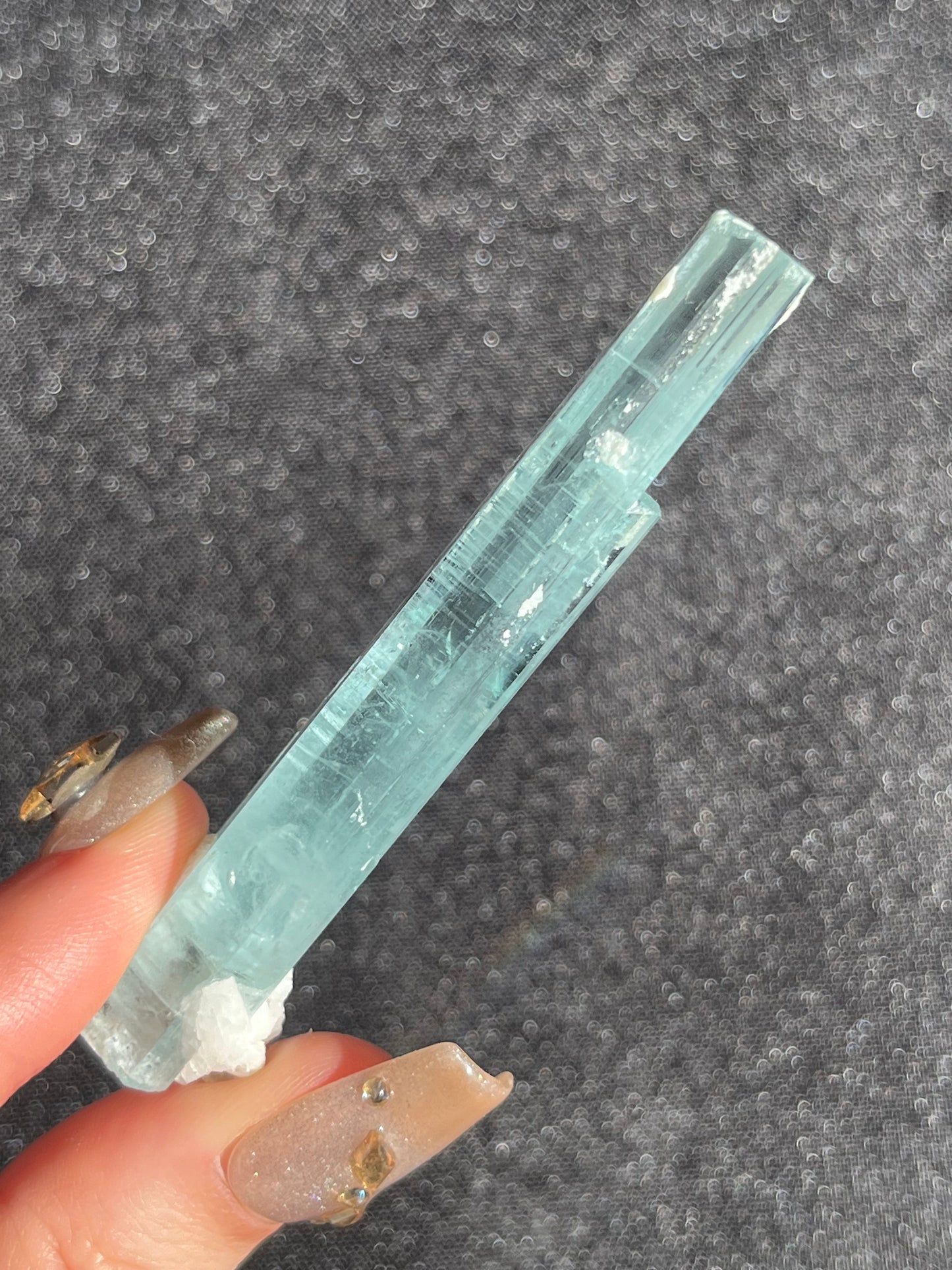 Aquamarine with Feldspar and Muscovite Specimen Q