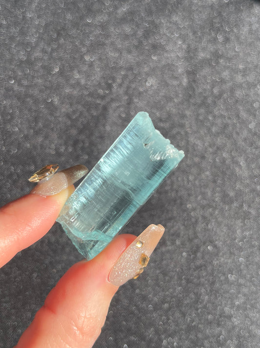 Aquamarine with Natural Etched Termination Specimen R