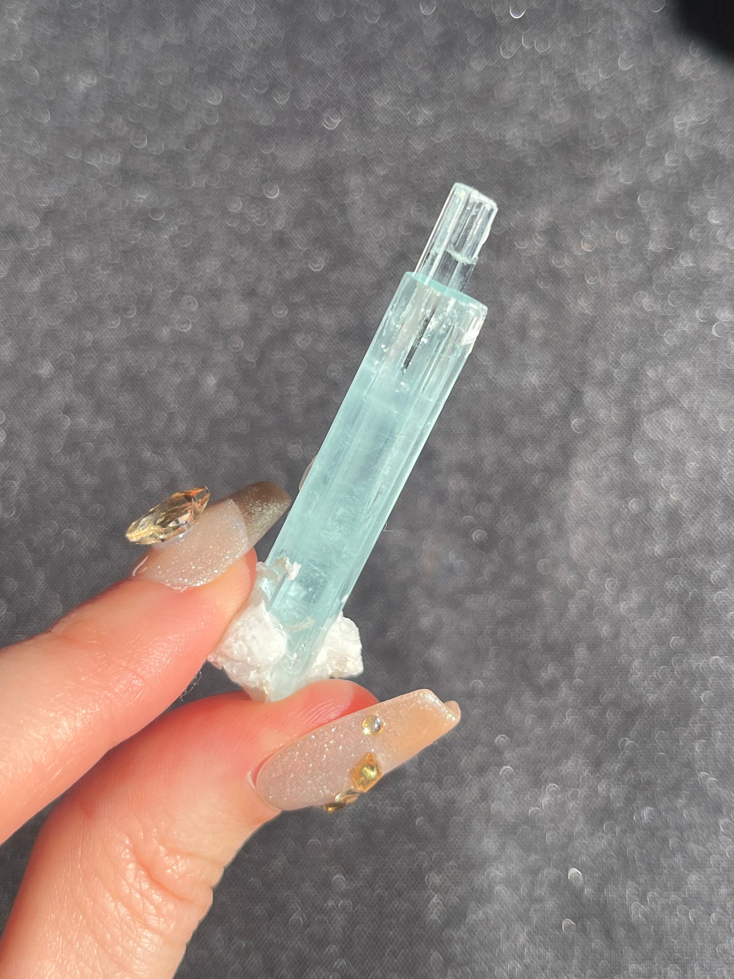 Aquamarine Twin Spray with Feldspar and Muscovite Specimen S