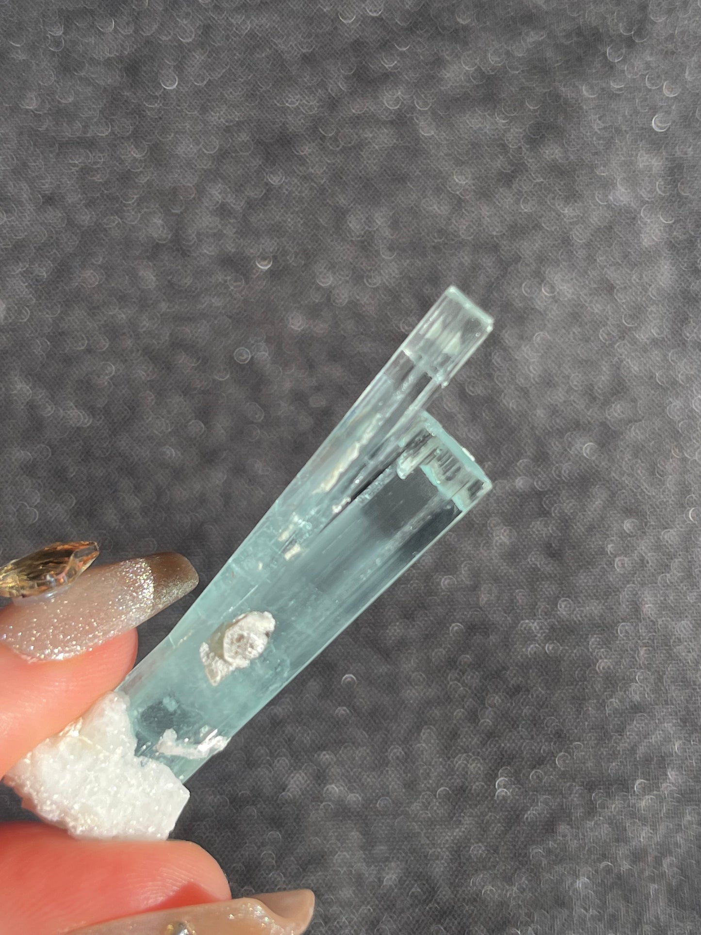 Aquamarine Twin Spray with Feldspar and Muscovite Specimen S