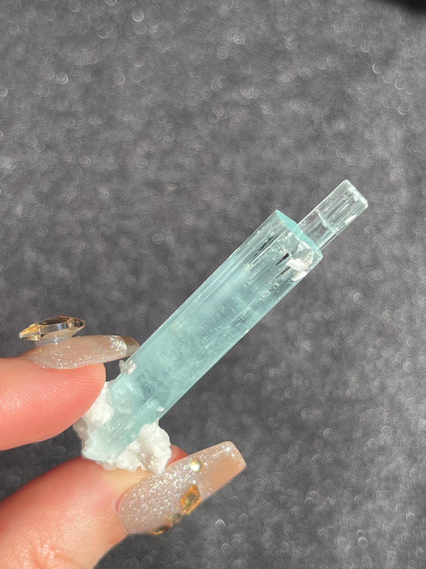 Aquamarine Twin Spray with Feldspar and Muscovite Specimen S