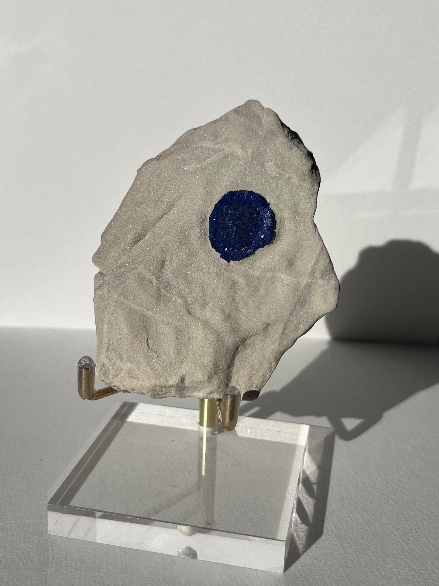 Azurite Sun on Clay Specimen E