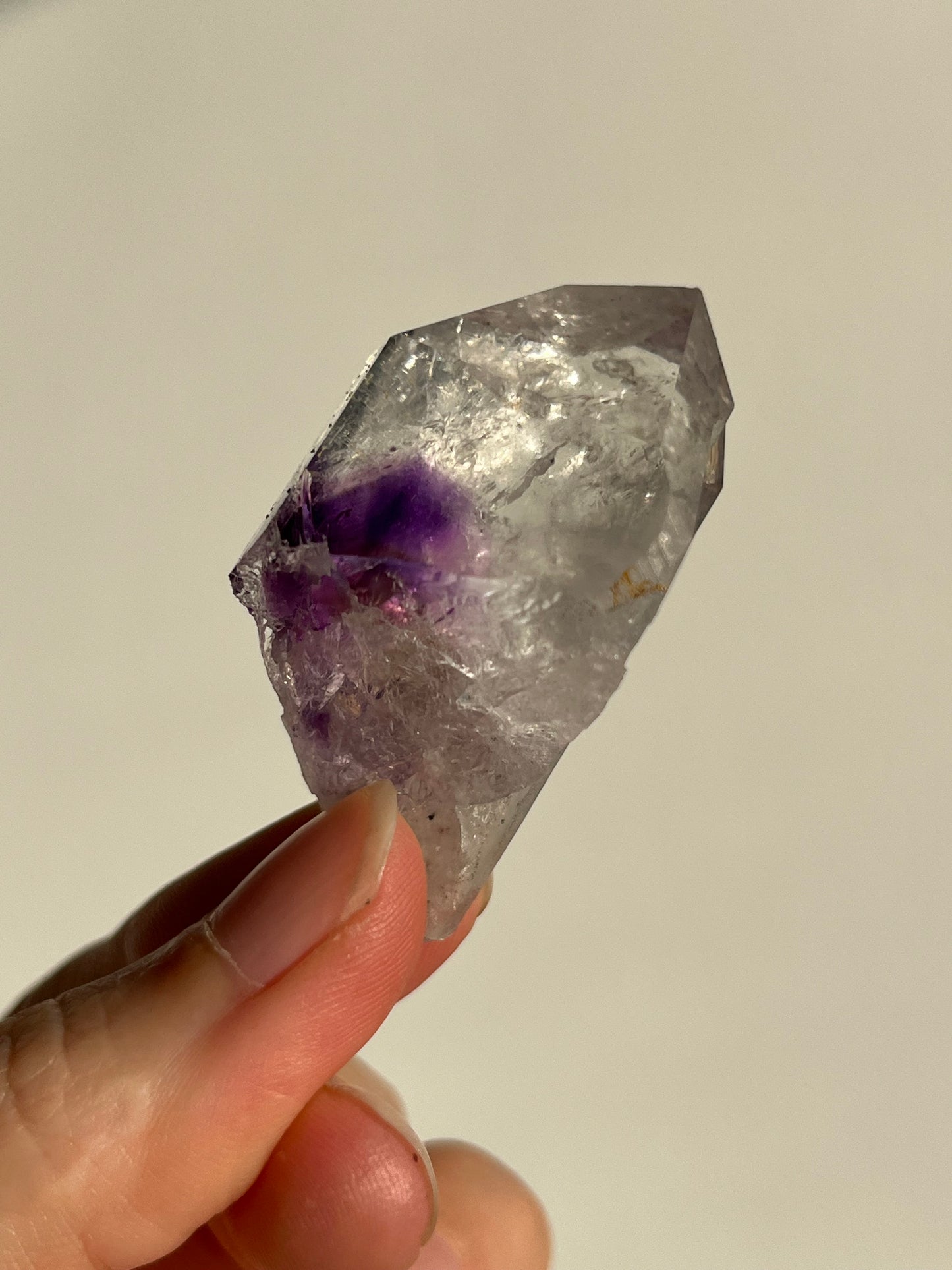 Streep Mine Quartz w/Phantom Amethyst Specimen #6