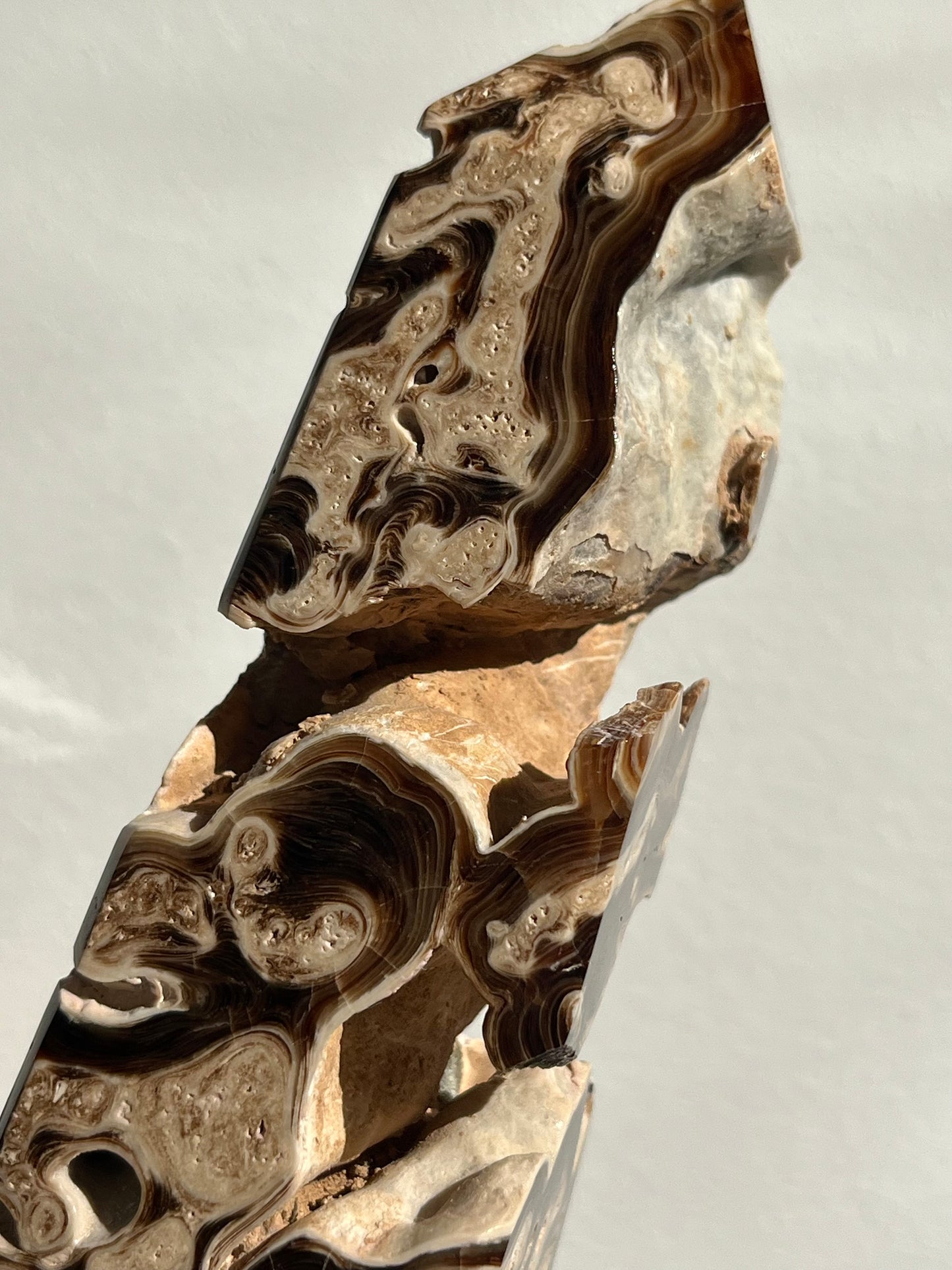 Cavernous Chocolate Calcite Tower