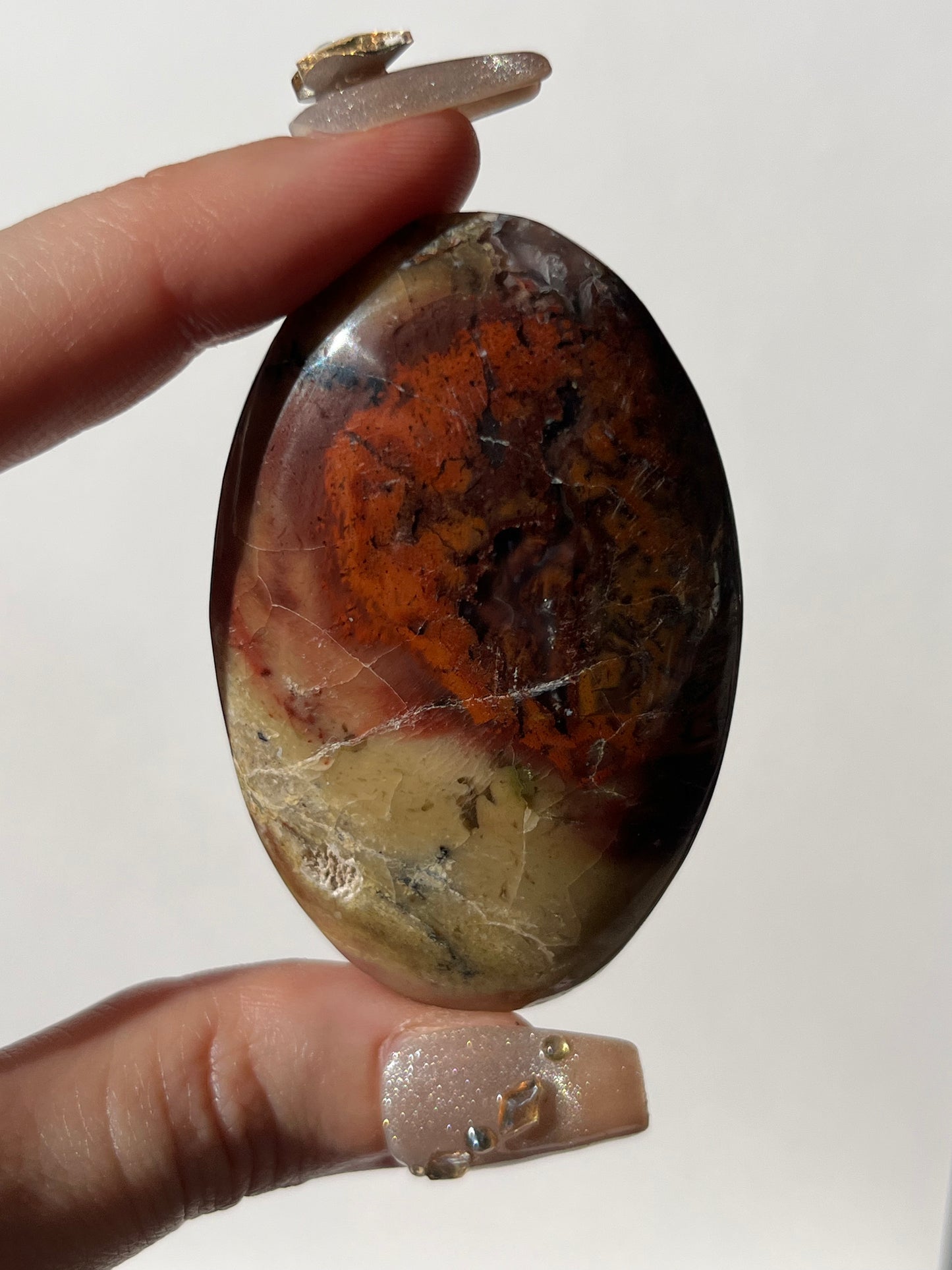 “Fiery Caldera” Batu Seniman Picture Jasper Palmstone G
