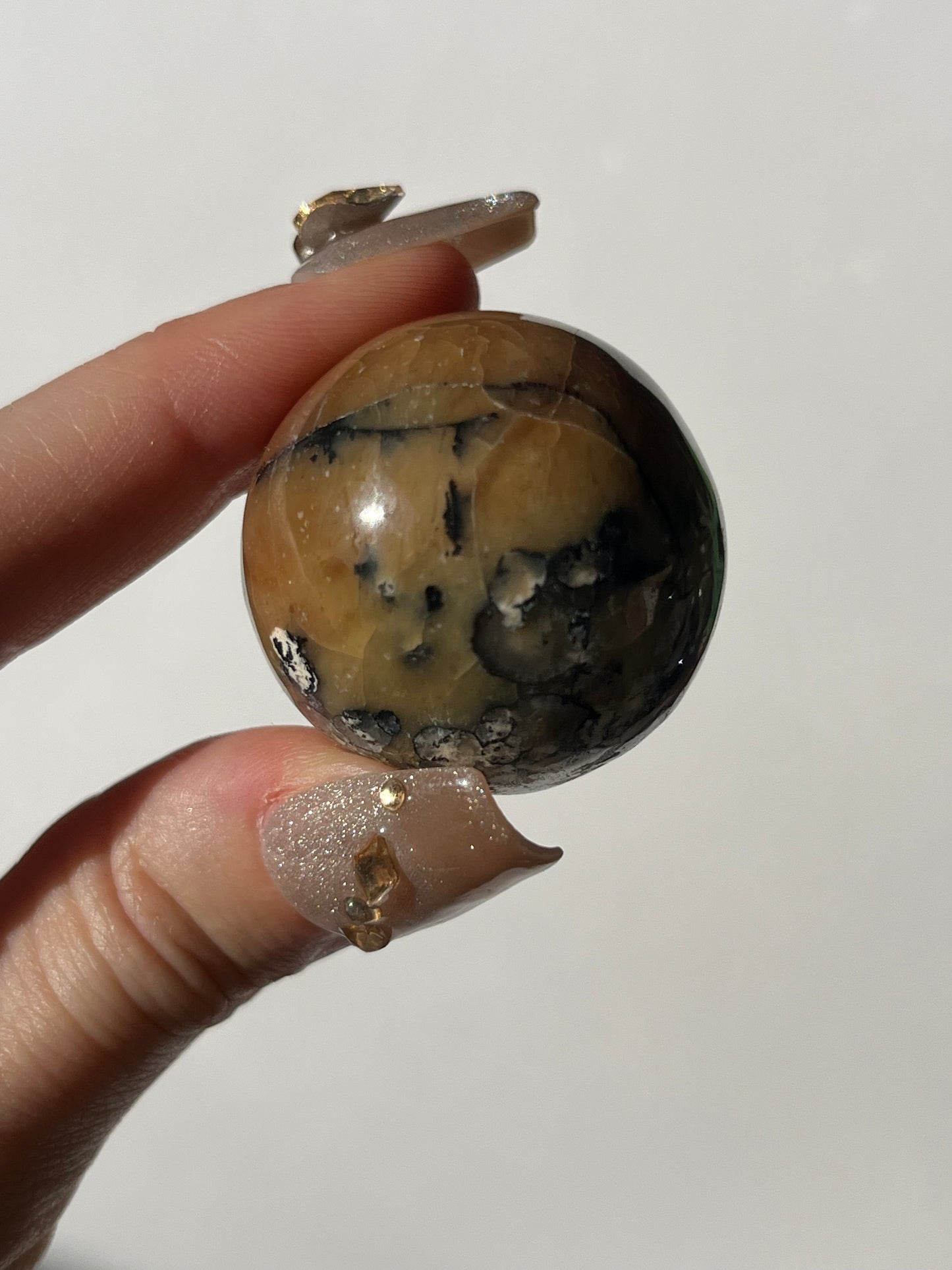 Batu Seniman Picture Jasper Sphere with Dendritic Inclusions B