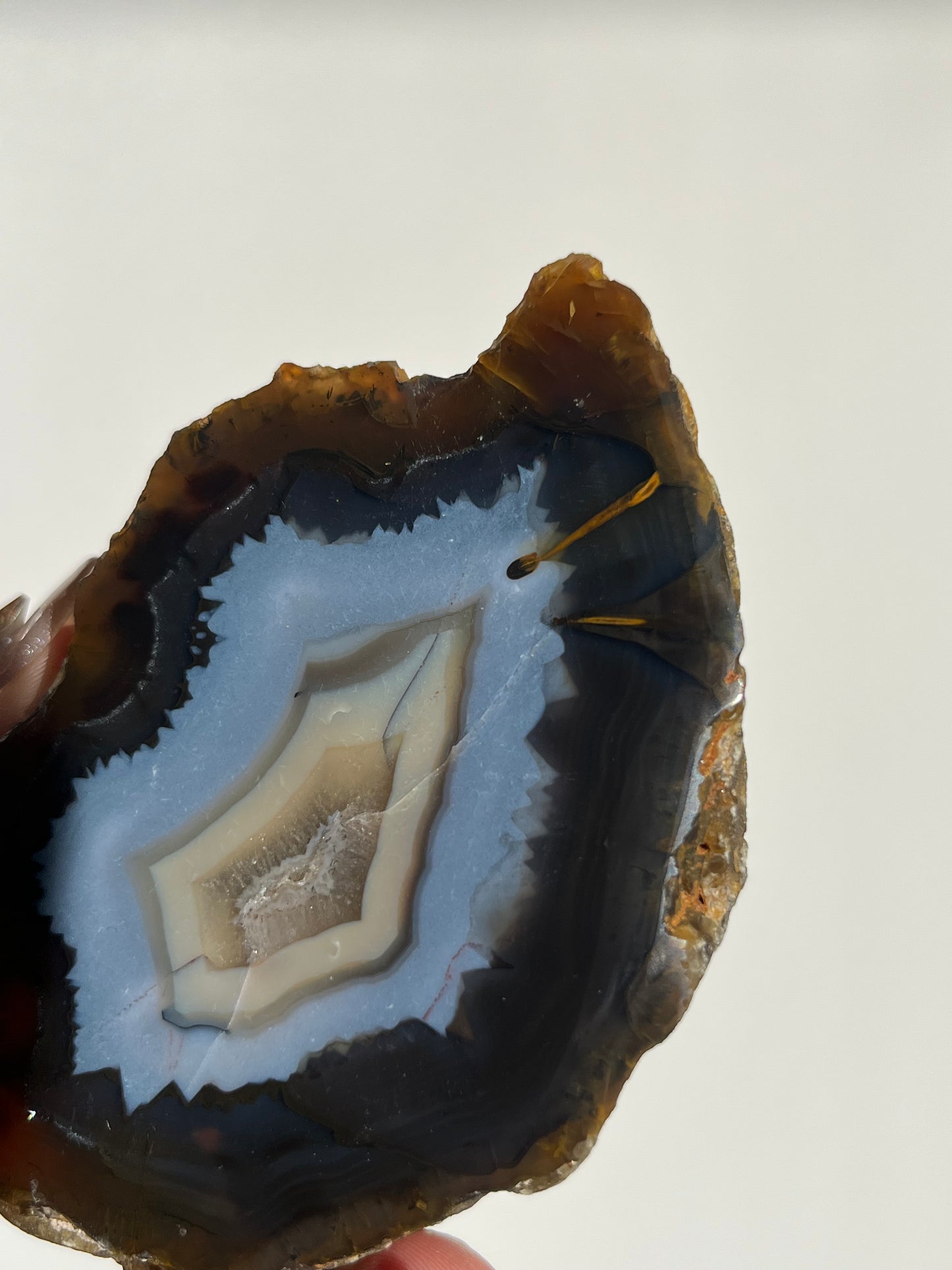 'Oasis Bloom' Blue East Indonesian Agate Geode