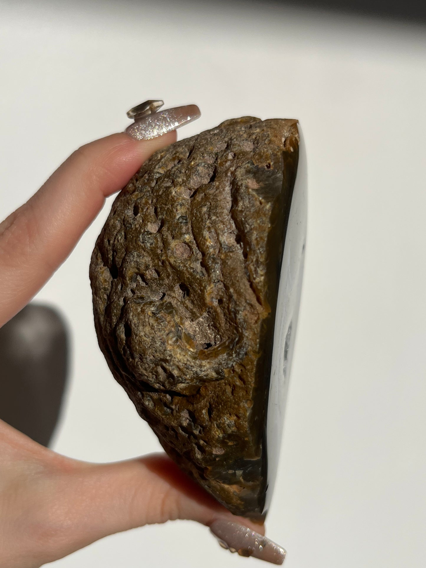 'Cyclopsis' Blue East Indonesian Single-Eye Face Agate Geode B