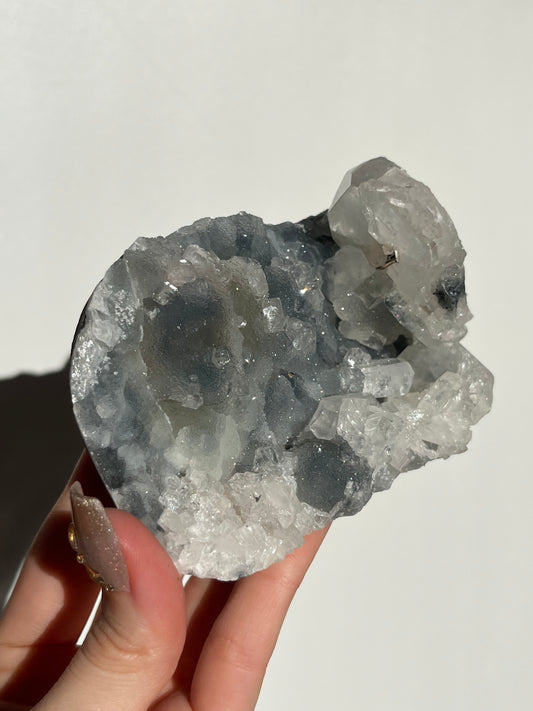 Blue Chalcedony and Apophyllite Specimen C