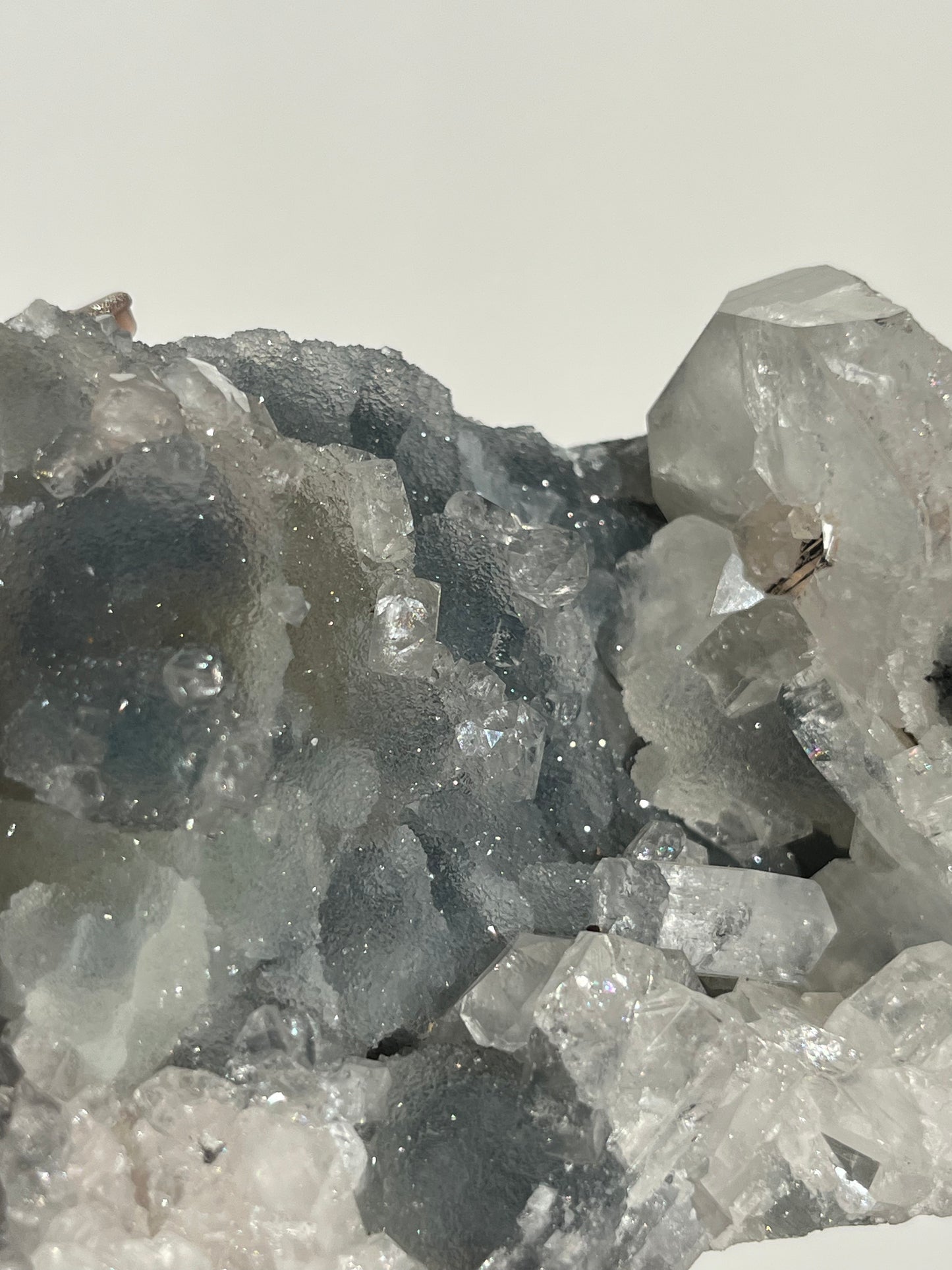 Blue Chalcedony and Apophyllite Specimen C