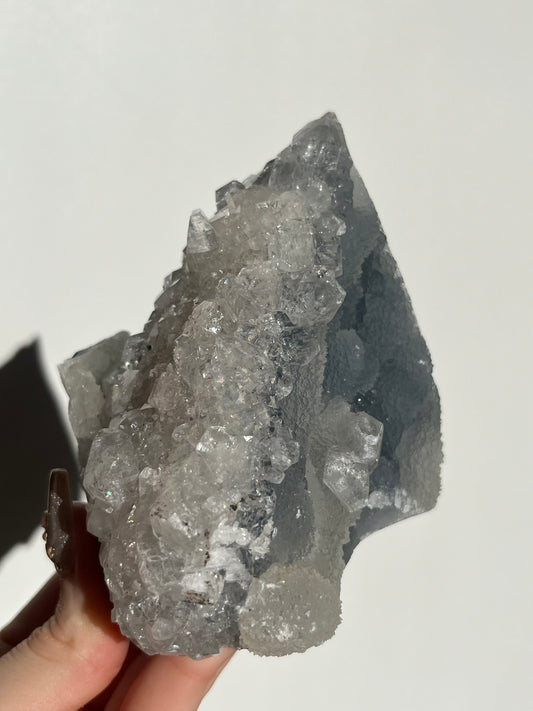 Blue Chalcedony and Apophyllite Specimen E