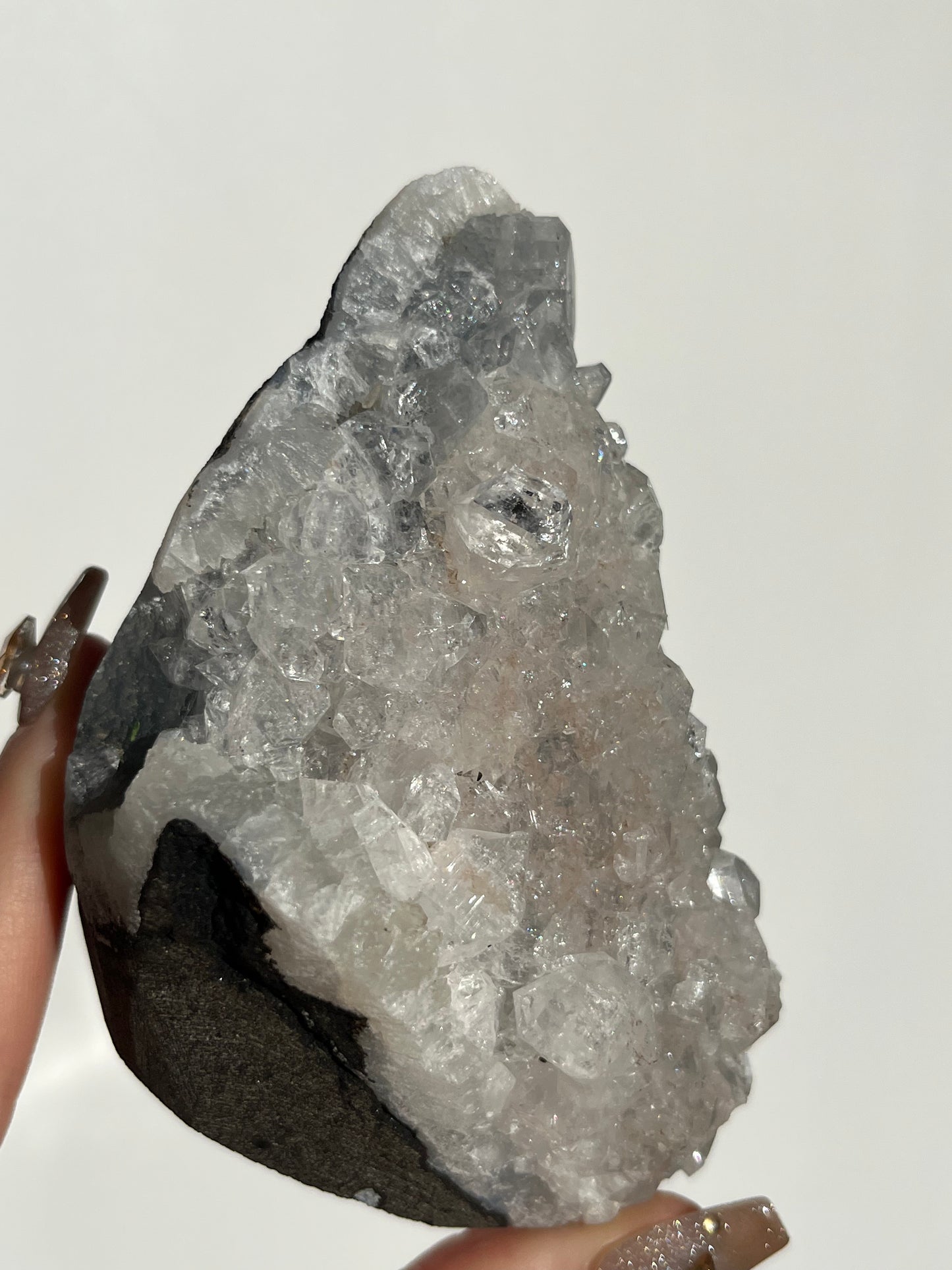 Blue Chalcedony and Apophyllite Specimen E