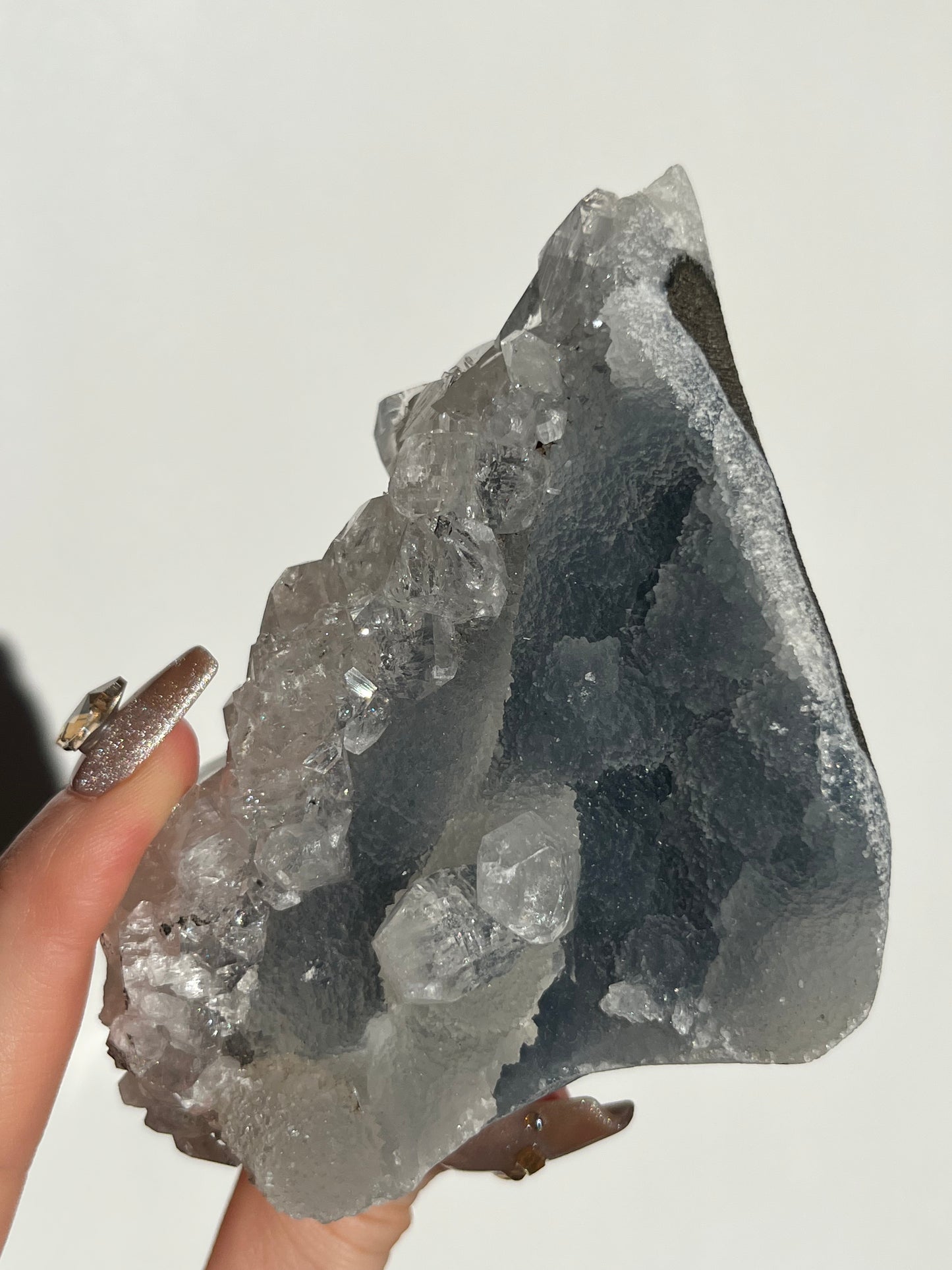 Blue Chalcedony and Apophyllite Specimen E
