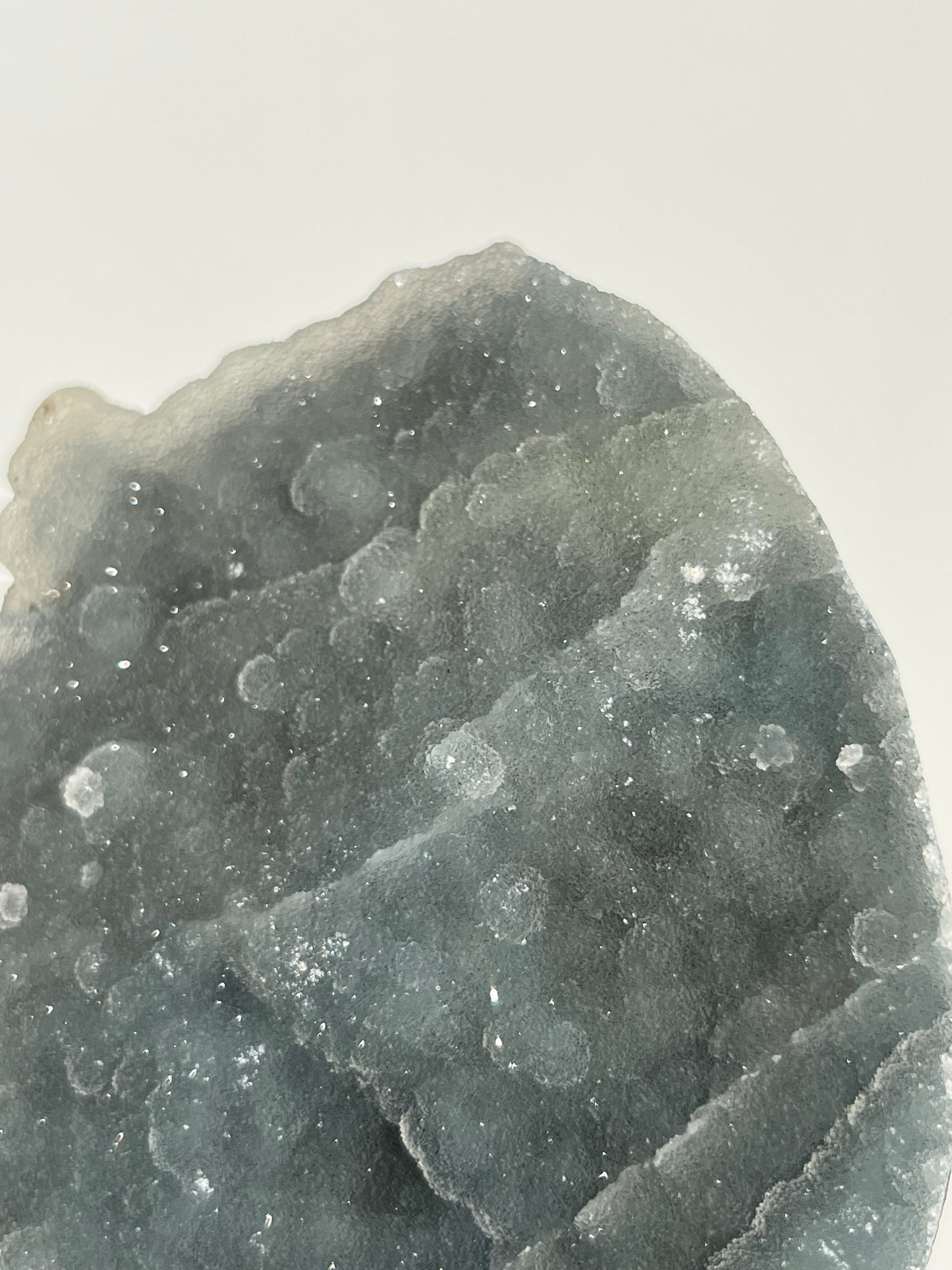 Grey-Green Chalcedony and Apophyllite with Peach Stilbite Specimen F