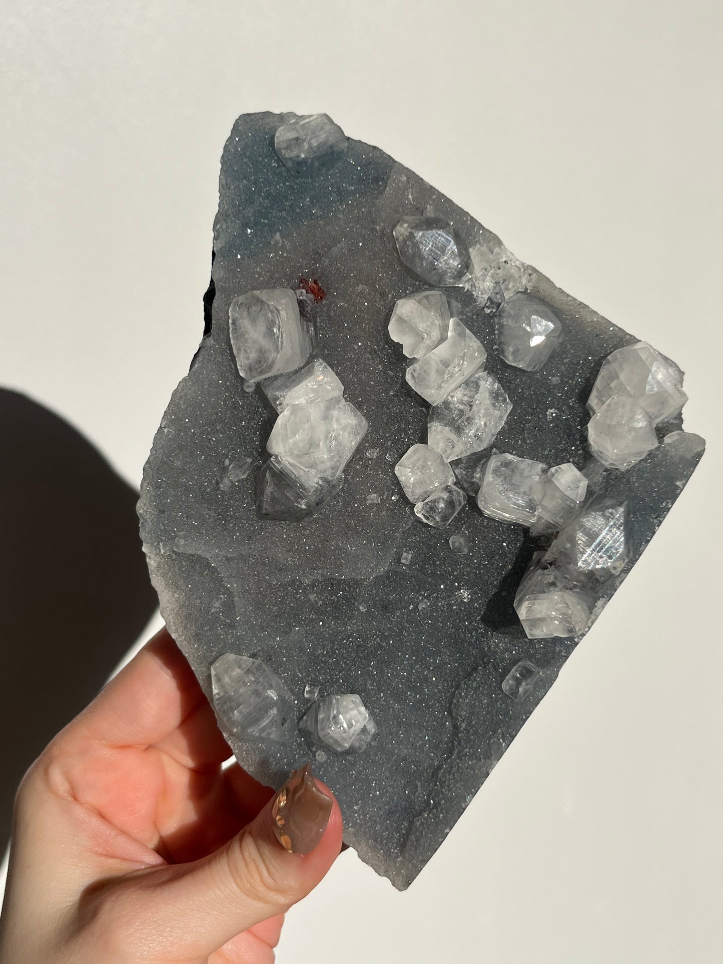 Blue-Grey Chalcedony and Apophyllite Specimen K