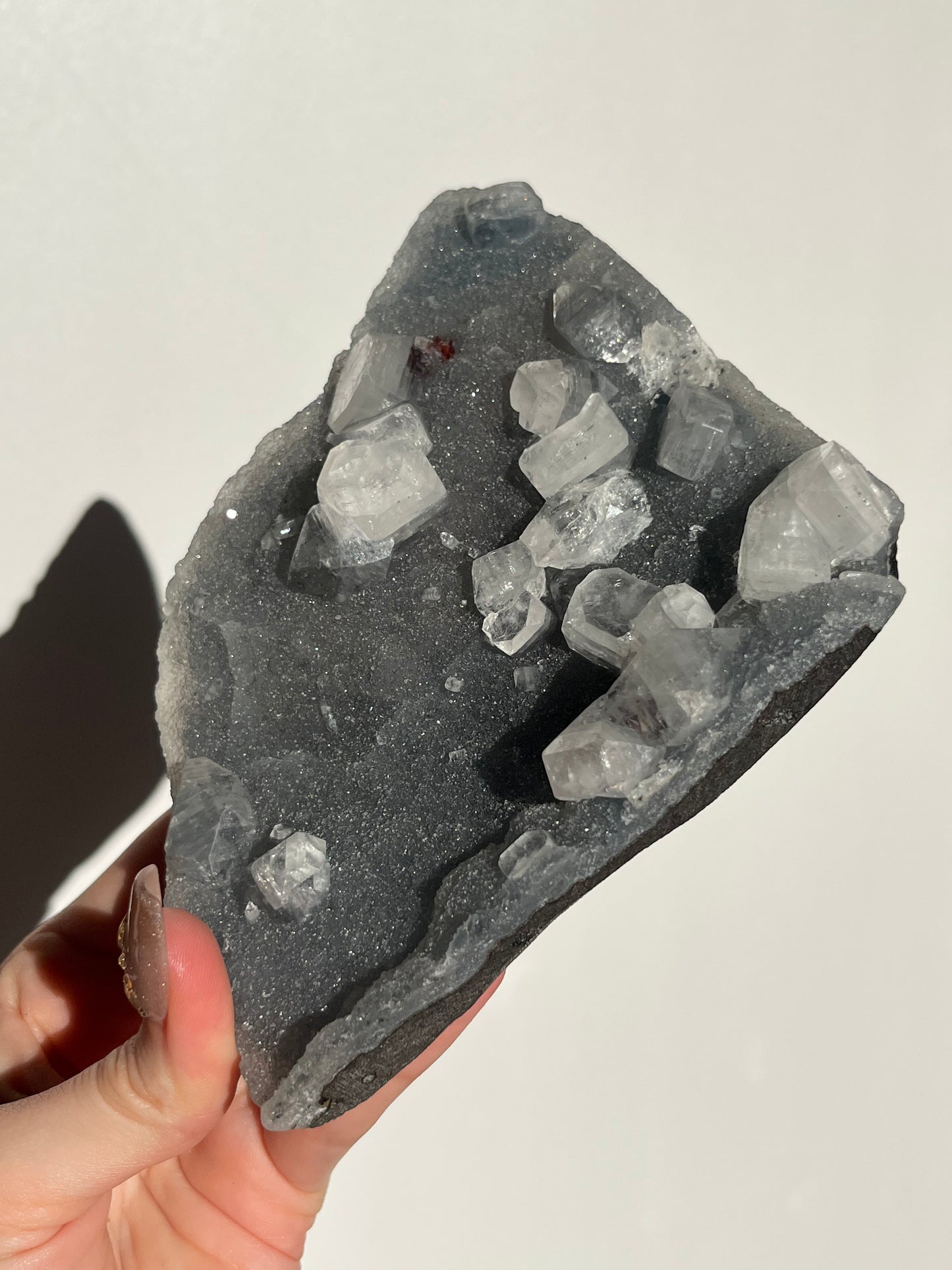 Blue-Grey Chalcedony and Apophyllite Specimen K
