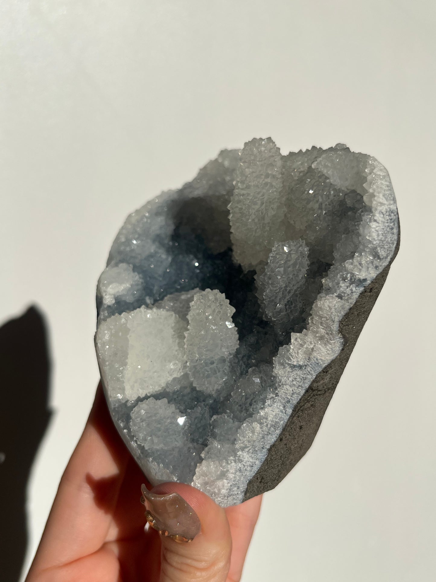 Pseudostalactitic Blue Chalcedony Specimen N