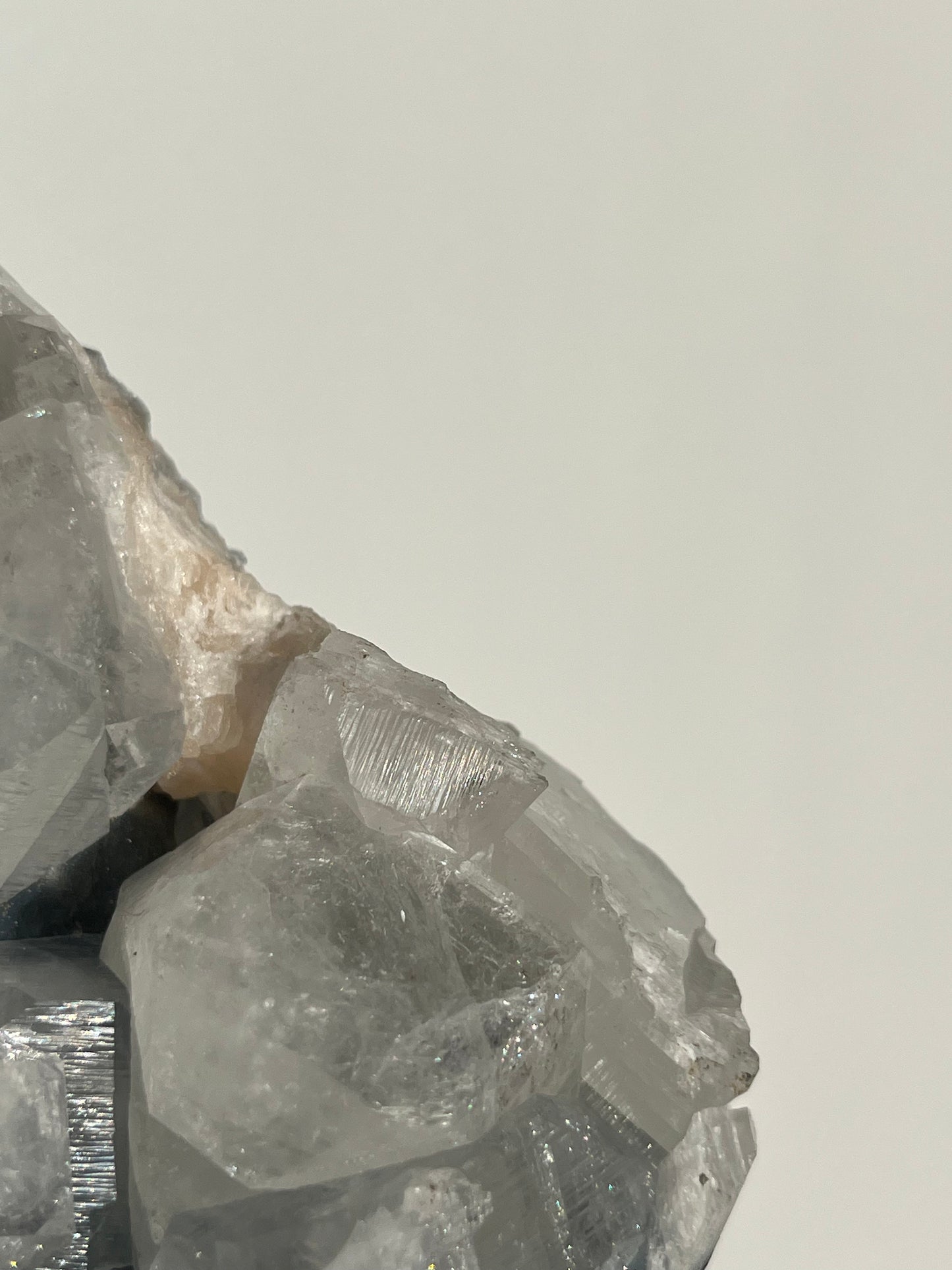 Blue Chalcedony and Apophyllite with Stilbite Specimen O