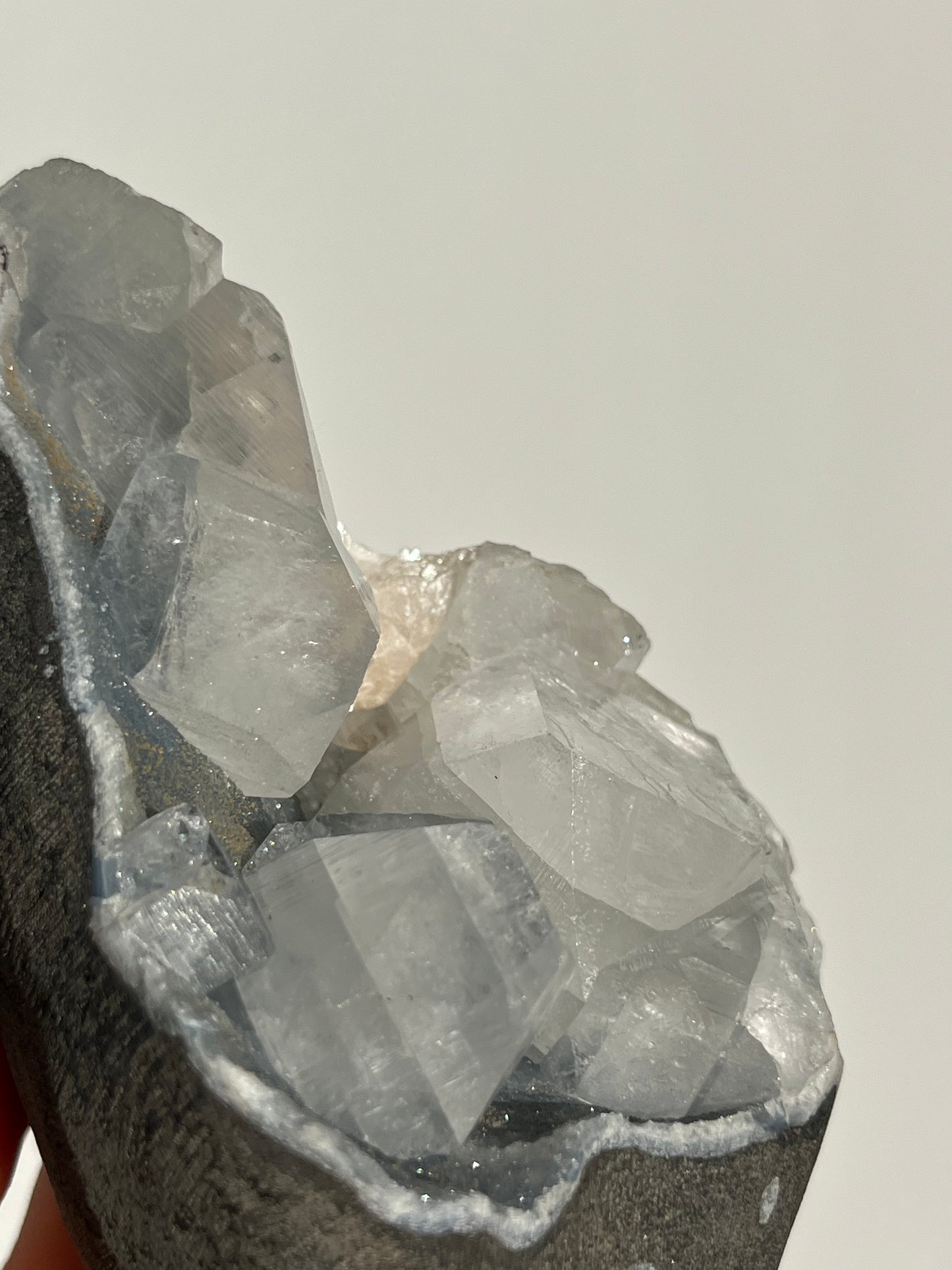 Blue Chalcedony and Apophyllite with Stilbite Specimen O