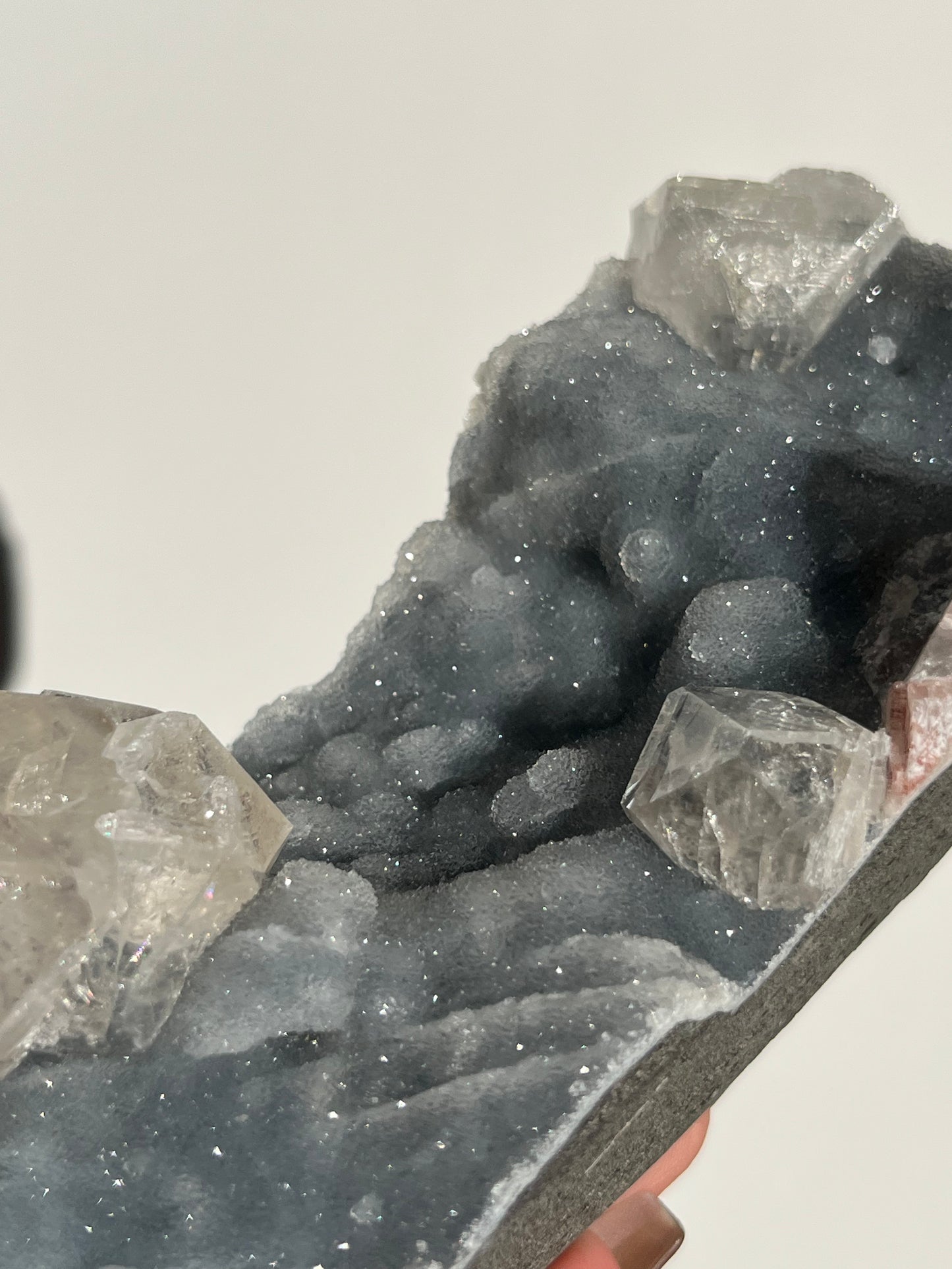 Blue Chalcedony and Apophyllite Specimen P